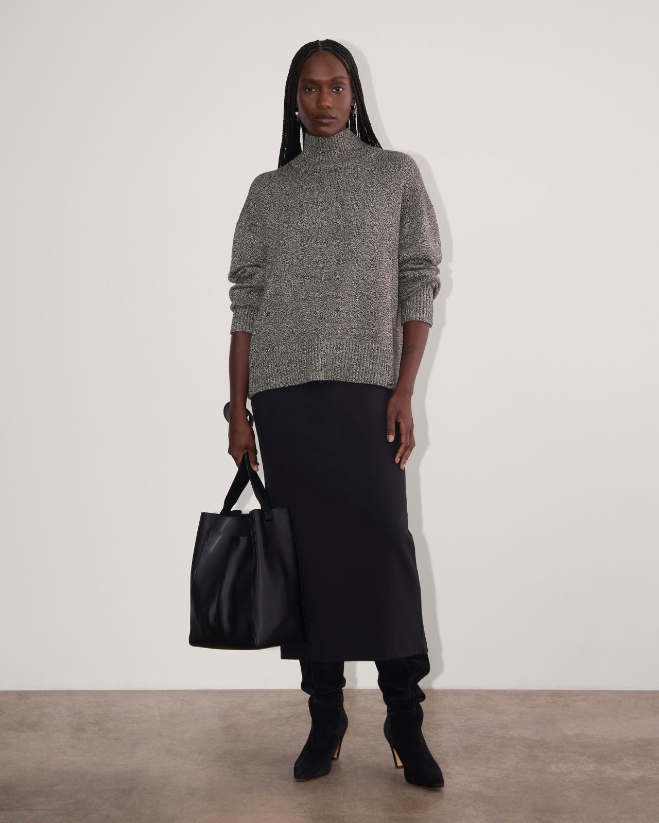 Womens Boxy Turtleneck in Everyday Cotton Sweater by Everlane Product Image
