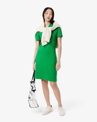 Slim Fit Stretch Piqué Polo Dress Product Image