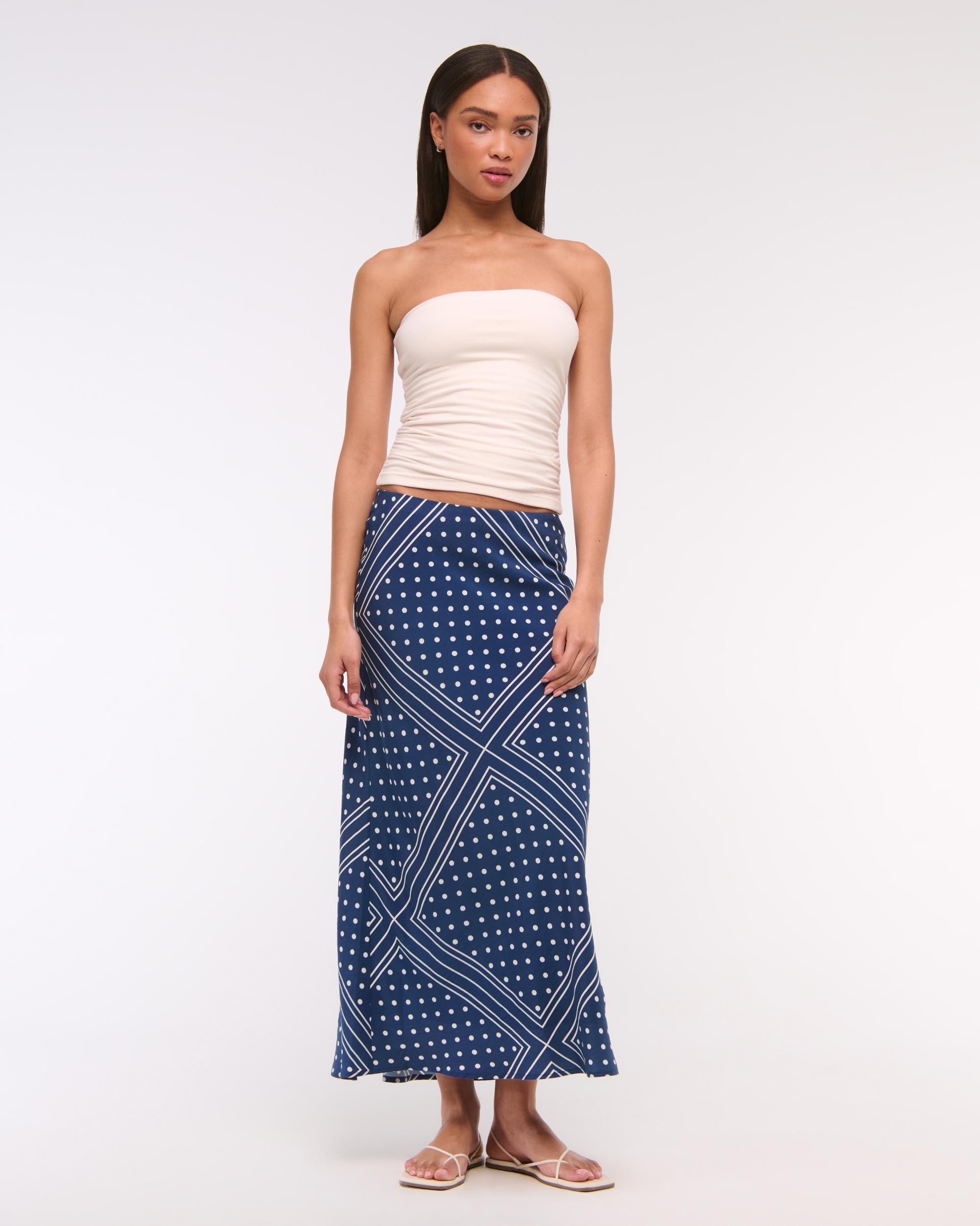 Mid Rise Maxi Skirt Product Image
