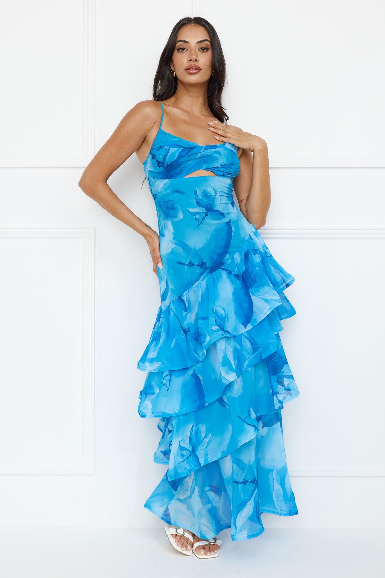 Twist And Tonic Maxi Dress Blue Product Image