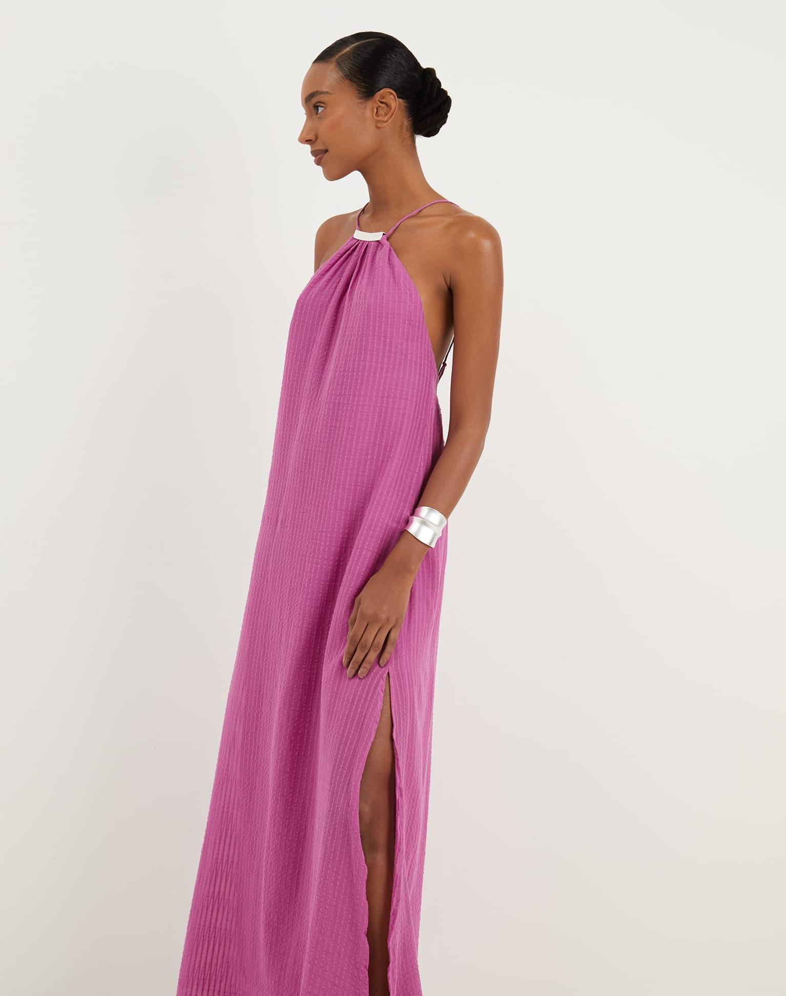 Lily Long Dress - French Rose Product Image