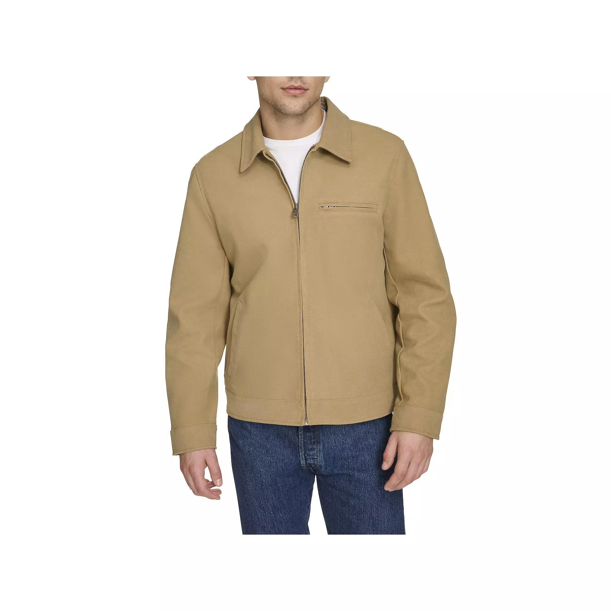 Mens Levis Faux Suede Trucker Jacket with Laydown Collar Product Image
