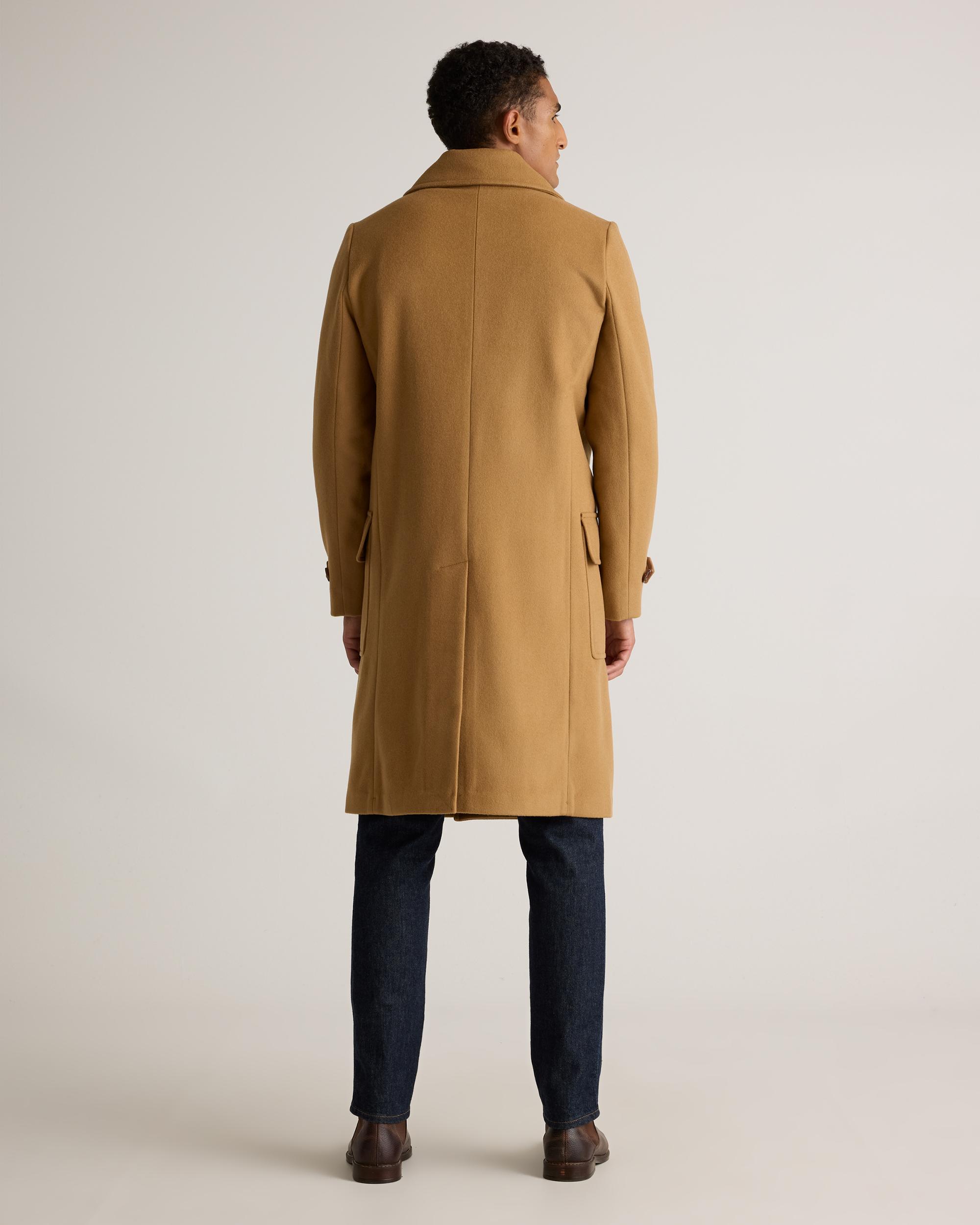 Quince | Men's Italian Wool Double-Breasted Officer Topcoat Size XL, Wool/Nylon Product Image