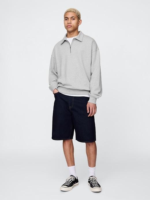 Heavyweight Oversized Quarter-Zip Pullover Product Image