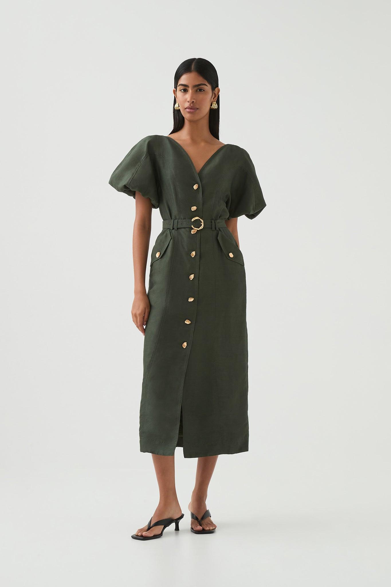 Paloma Utility Midi Dress Product Image