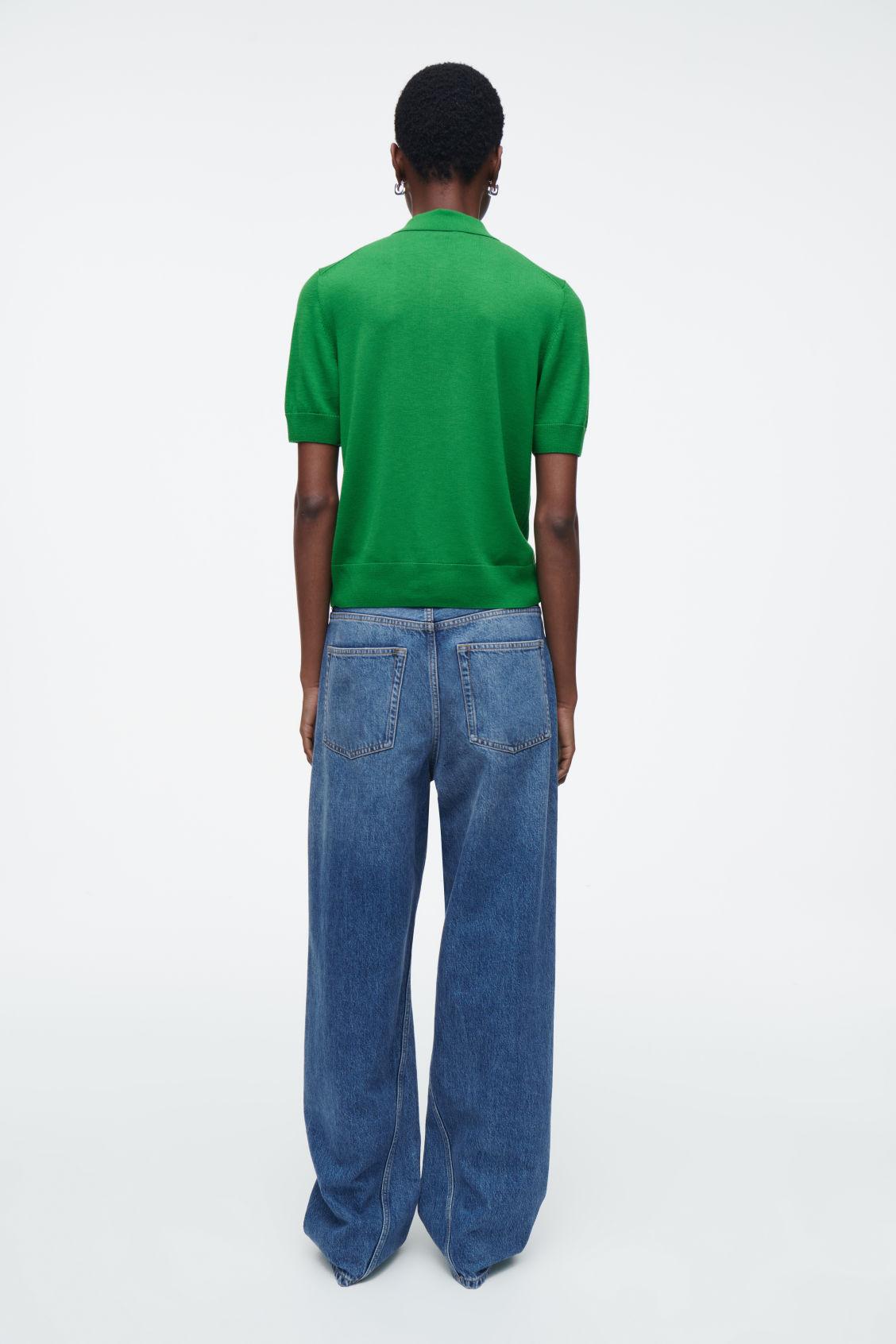 MERINO WOOL-BLEND POLO SHIRT Product Image