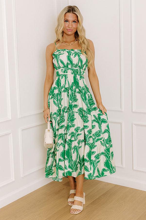 Sunkist Stroll Floral Midi Dress Product Image