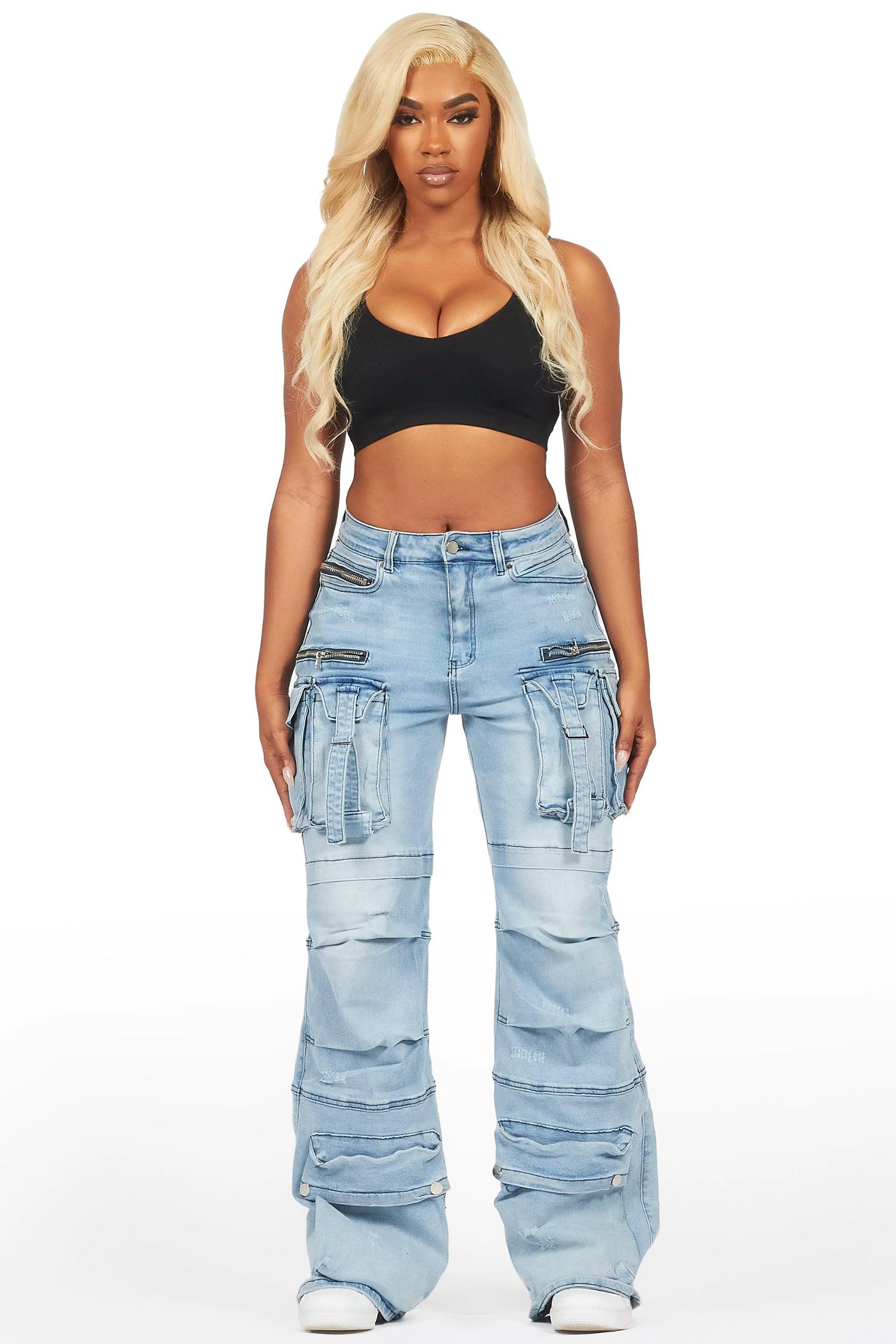 Tarella Light Wash Wide Leg Jean Female Product Image