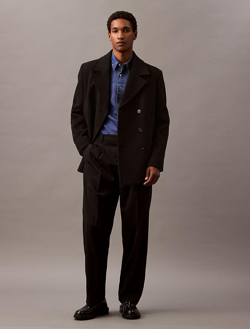 Double Faced Wool Blend Coat Product Image