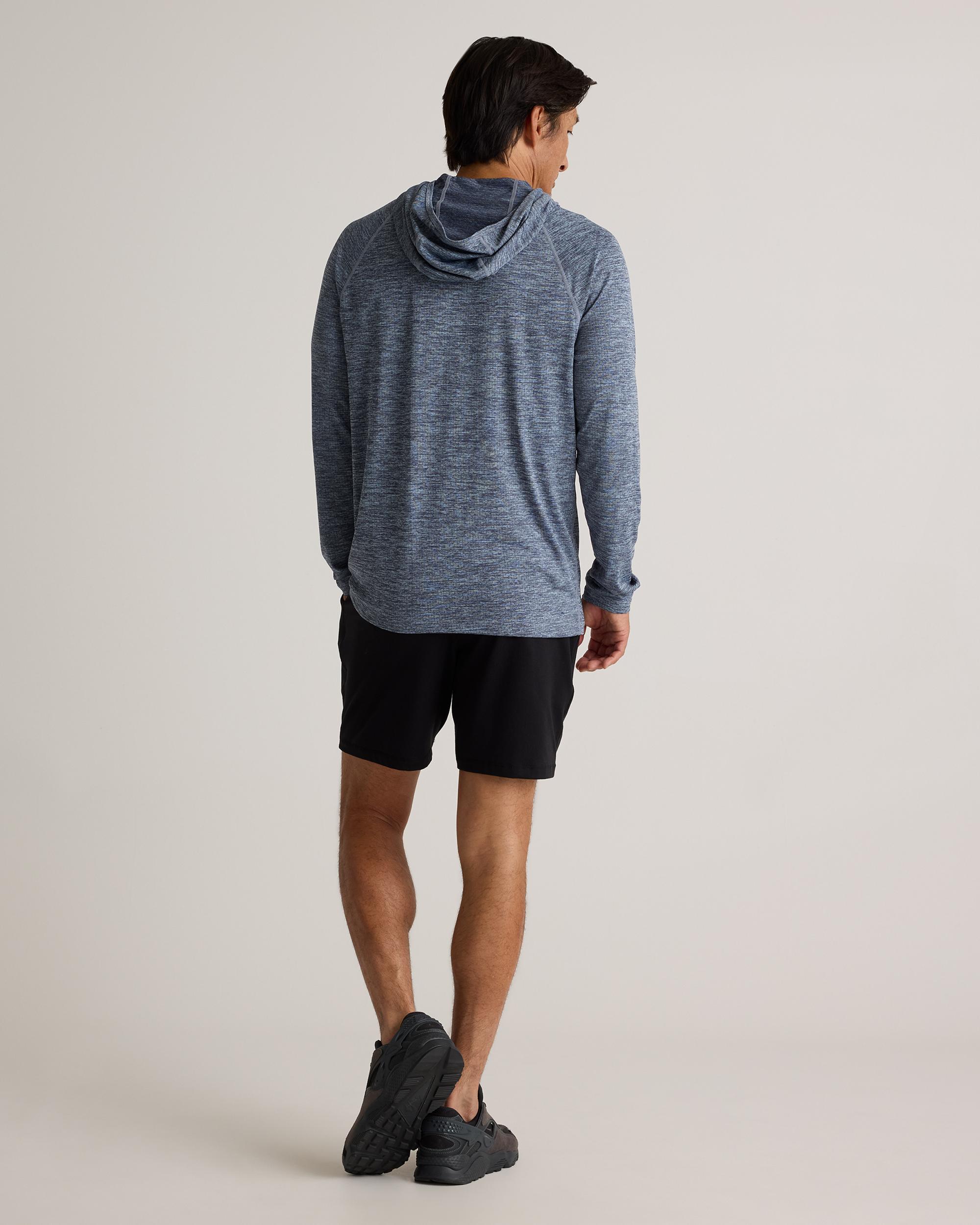 Quince | Men's Mesh Performance Training Quarter Zip Hoodie Recycled Polyester Product Image