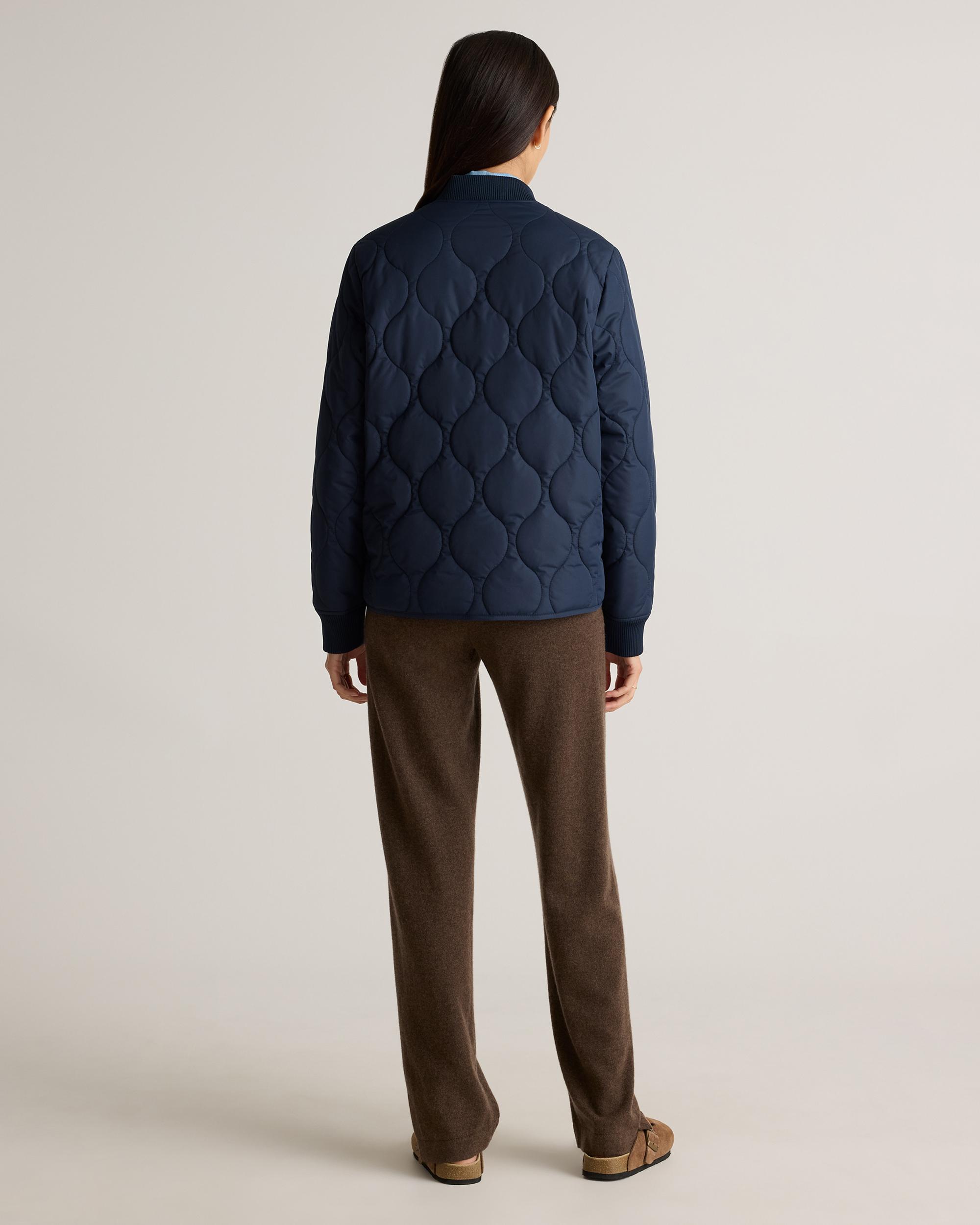 Quince | Women's Featherless Quilted Puffer Bomber Jacket Size XL, Recycled Polyester Product Image