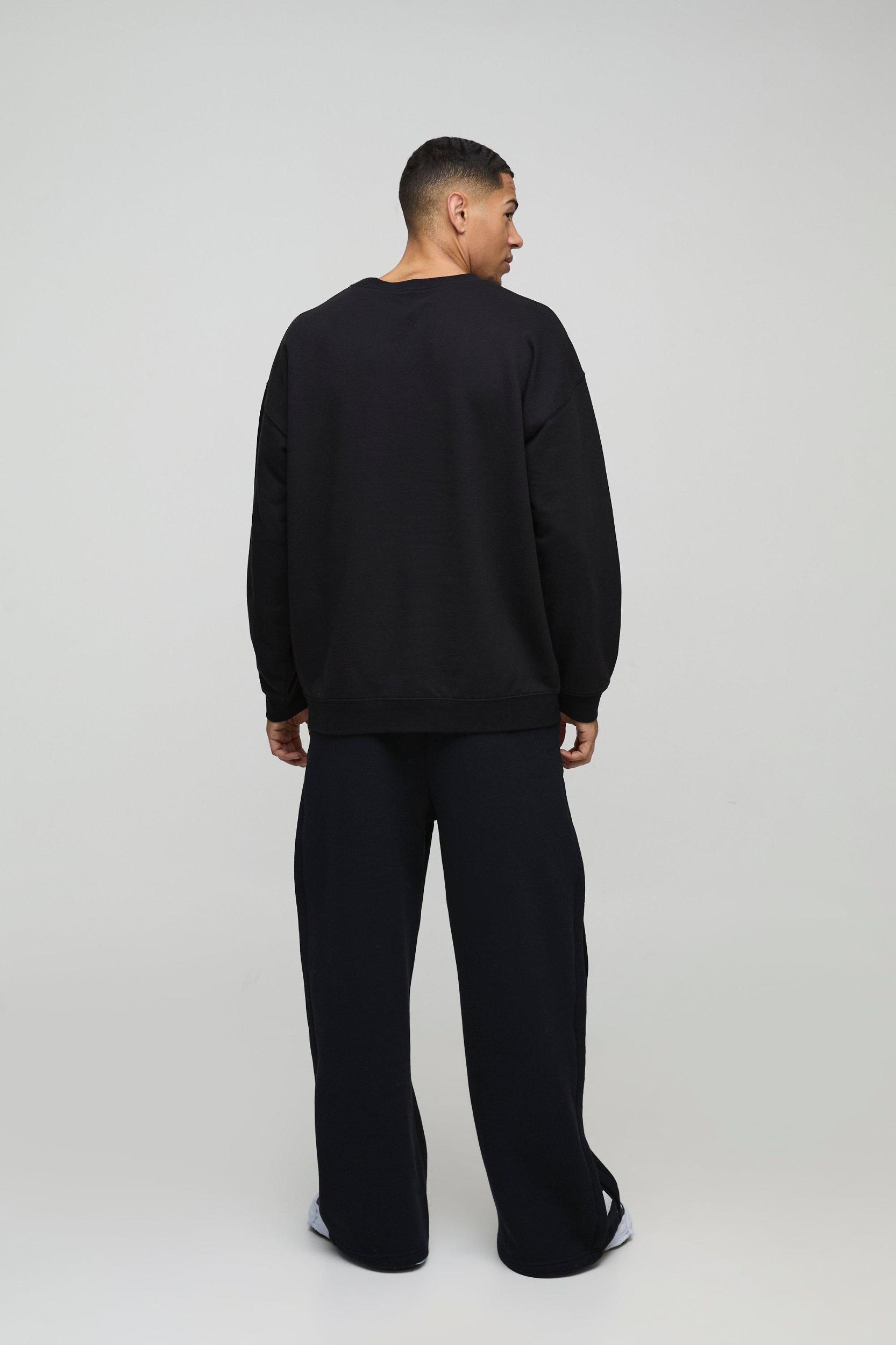 Oversized Mortal Kombat Sub Zero License Print Sweatshirt | boohooMAN USA Product Image