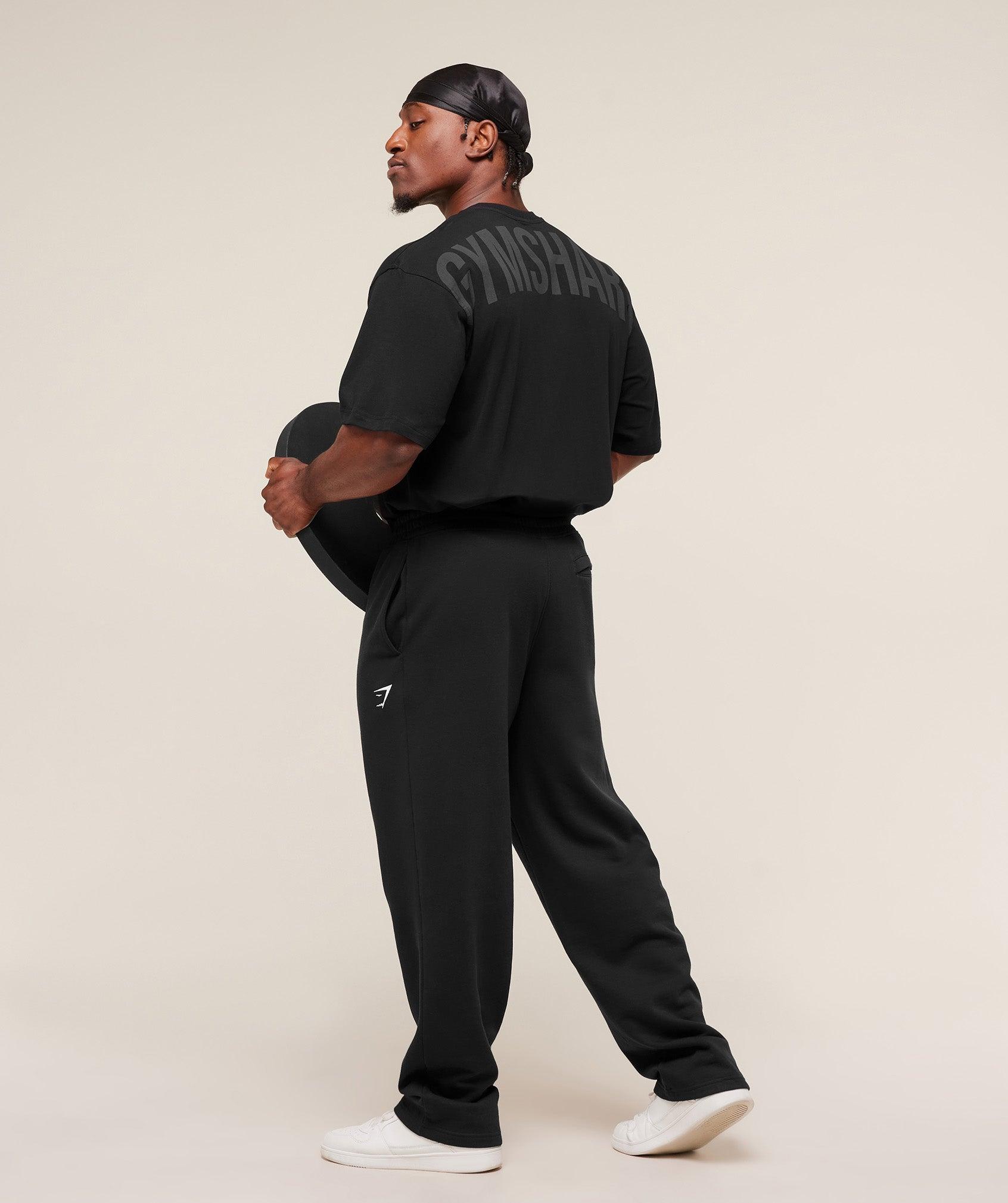 Gymshark Power T-Shirt - Black/Asphalt Grey Male Product Image