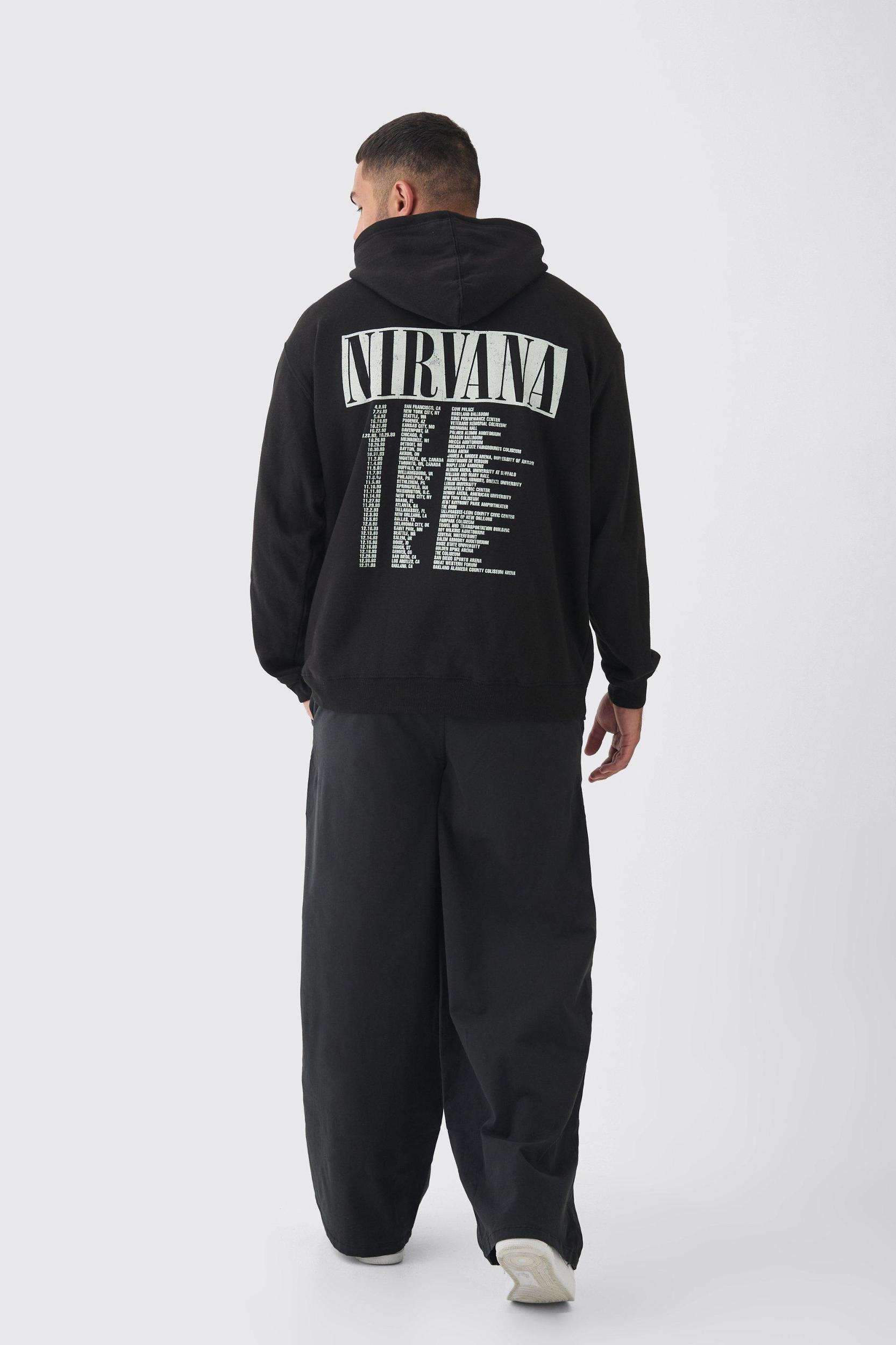 Plus Baggy Fit Elasticated Waist Contrast Drawcord Pants | boohooMAN USA Product Image