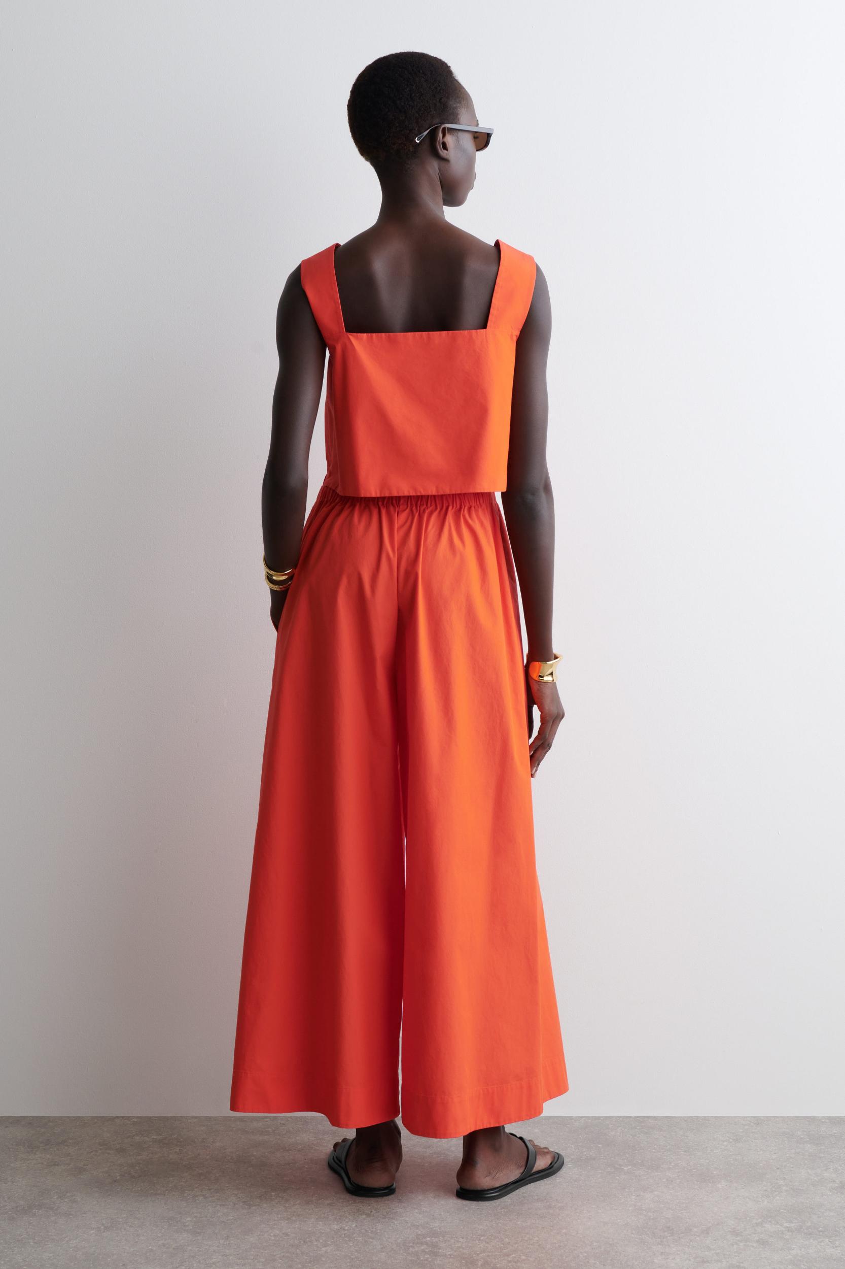 GATHERED OPEN-BACK JUMPSUIT Product Image