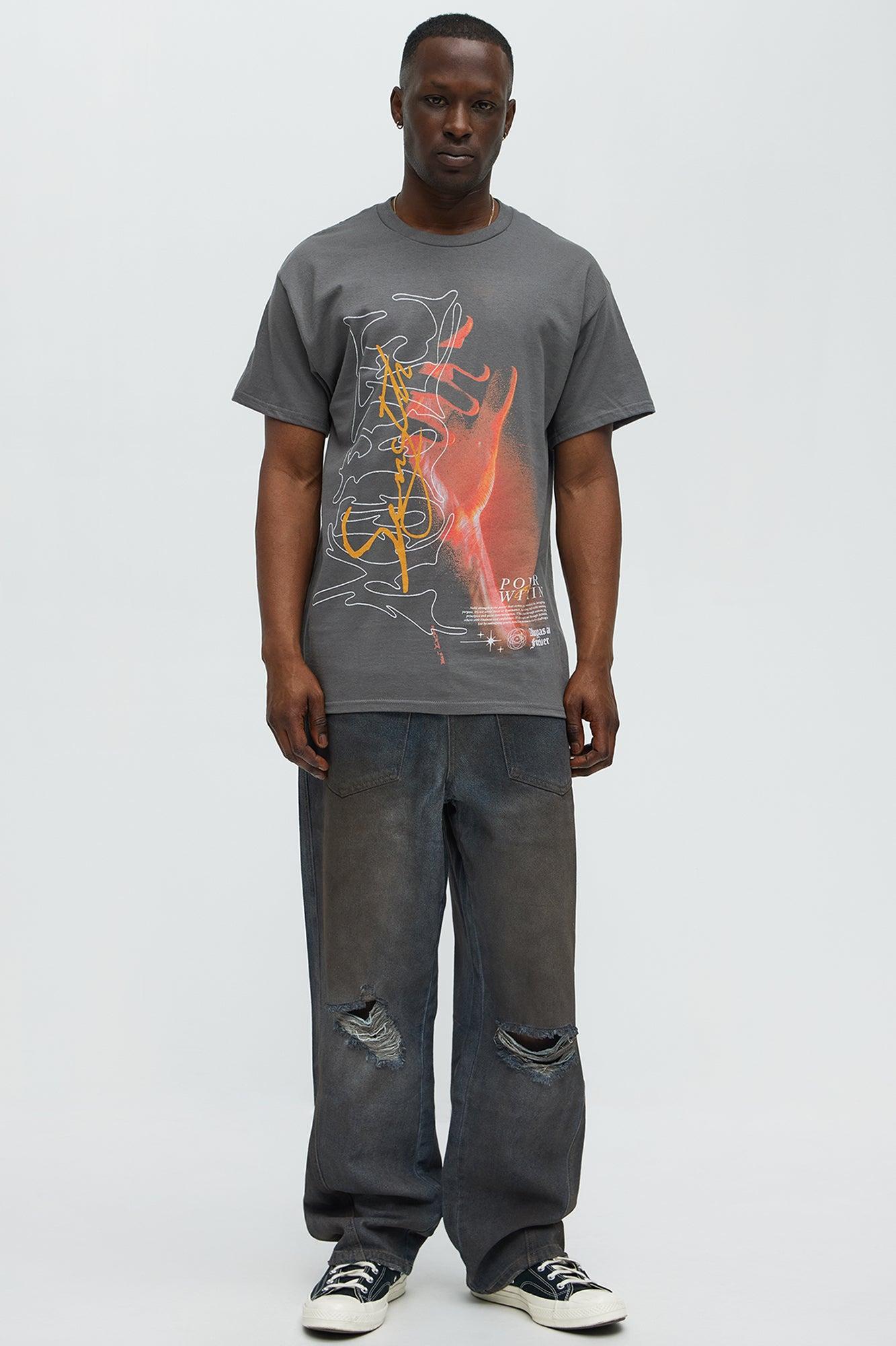 Always And Forever Power Short Sleeve Tee - Charcoal Product Image