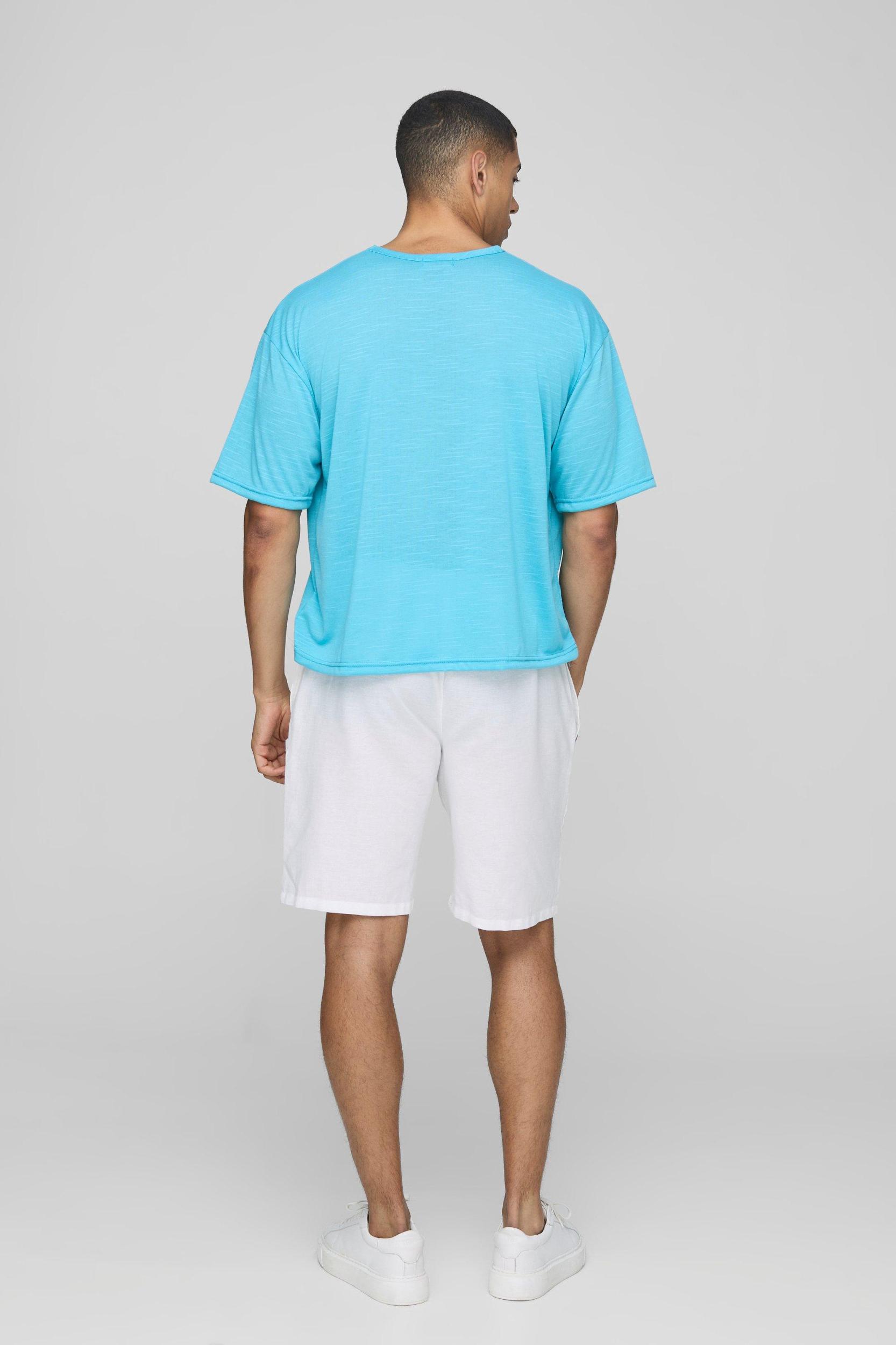 Oversized Boxy Slub T-Shirt | boohooMAN USA Product Image