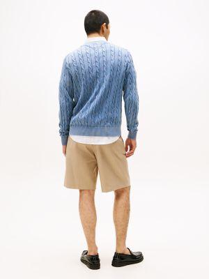 Classic Cable Knit Crewneck Sweater Product Image