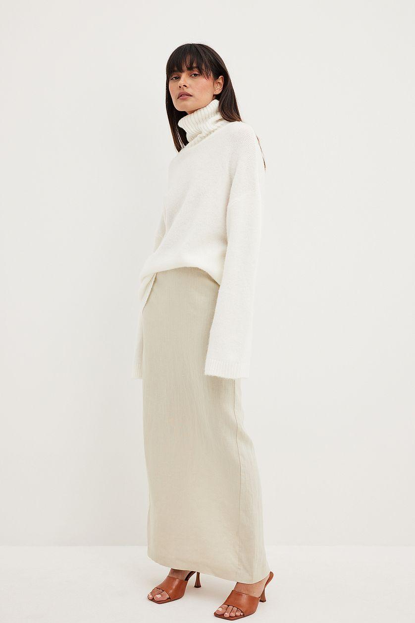 Linen Maxi Skirt Product Image