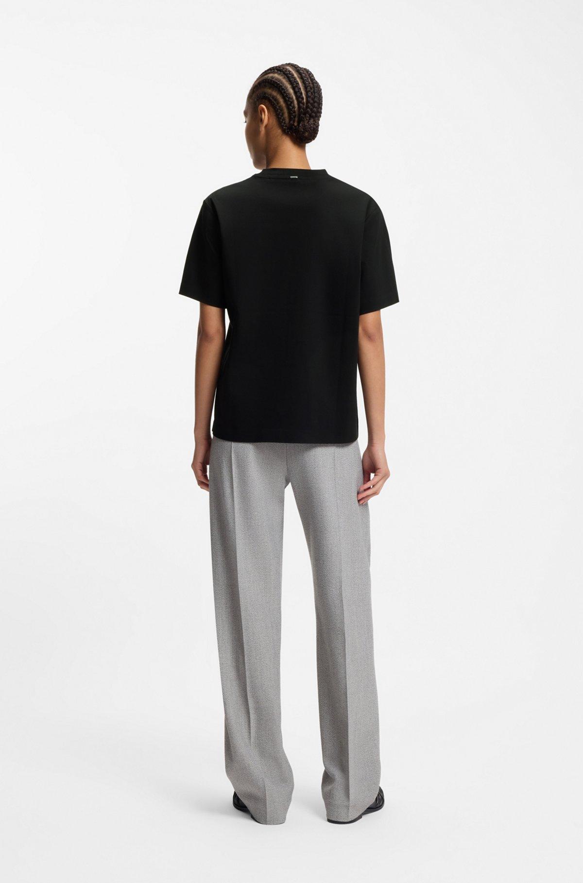 Relaxed-fit T-shirt in mercerized cotton Product Image