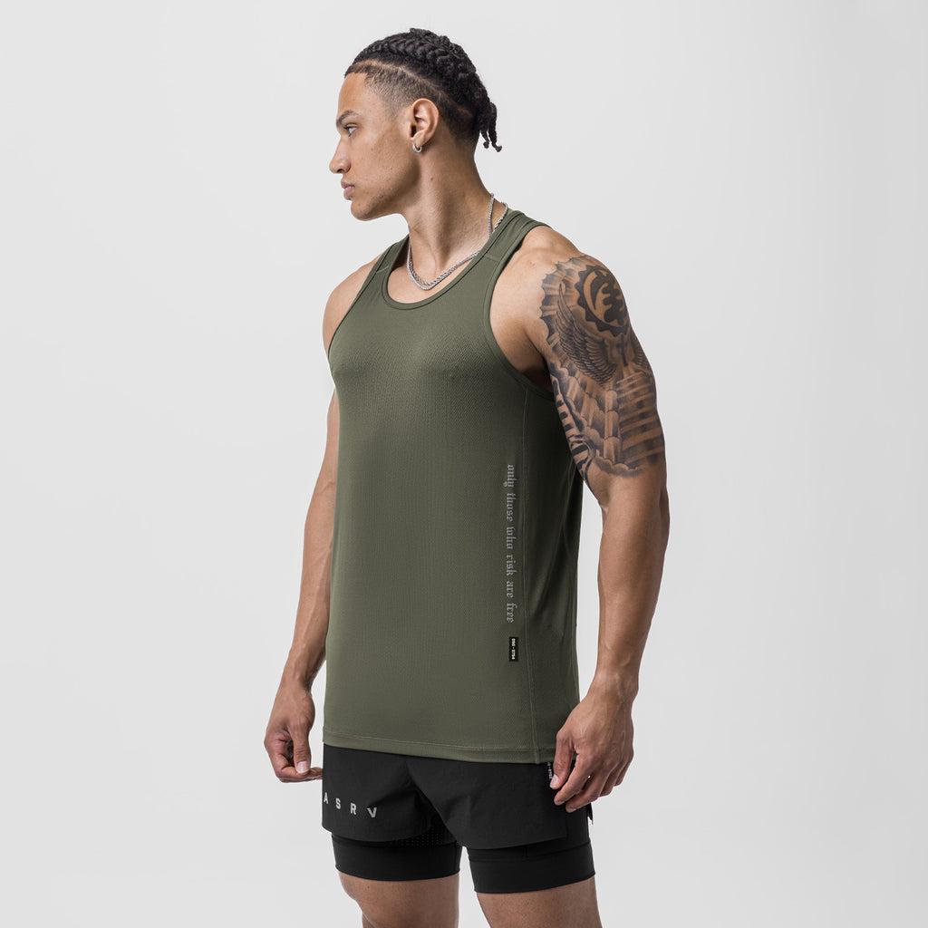 0754. AeroSilver® Training Singlet - Olive Product Image