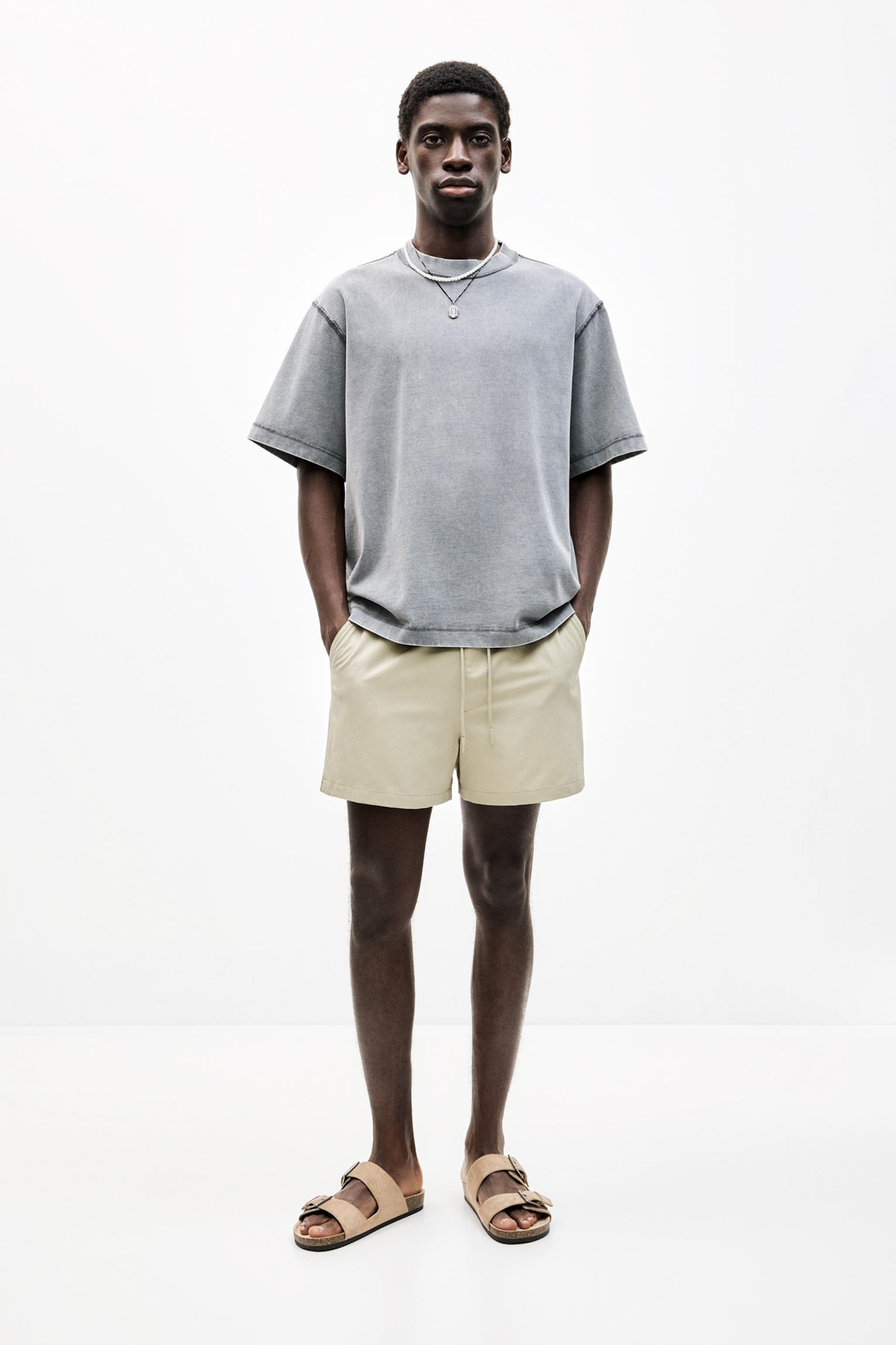 Textured fabric board shorts Product Image