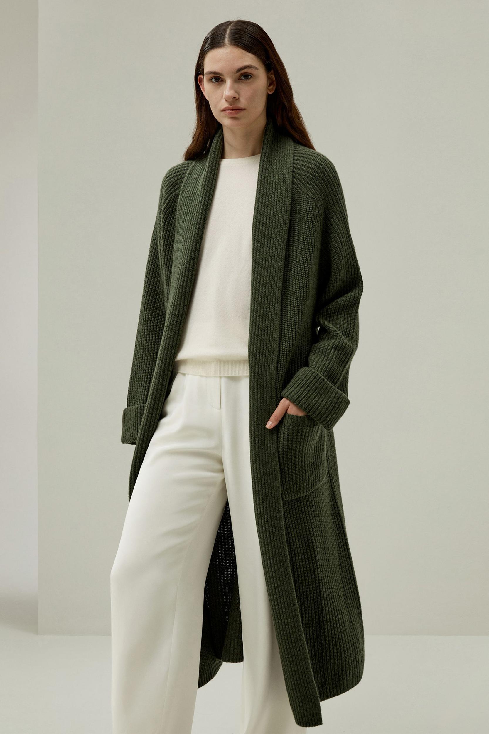 LILYSILK X LYDIA MILLEN 'Evergreen' Cardigan Product Image