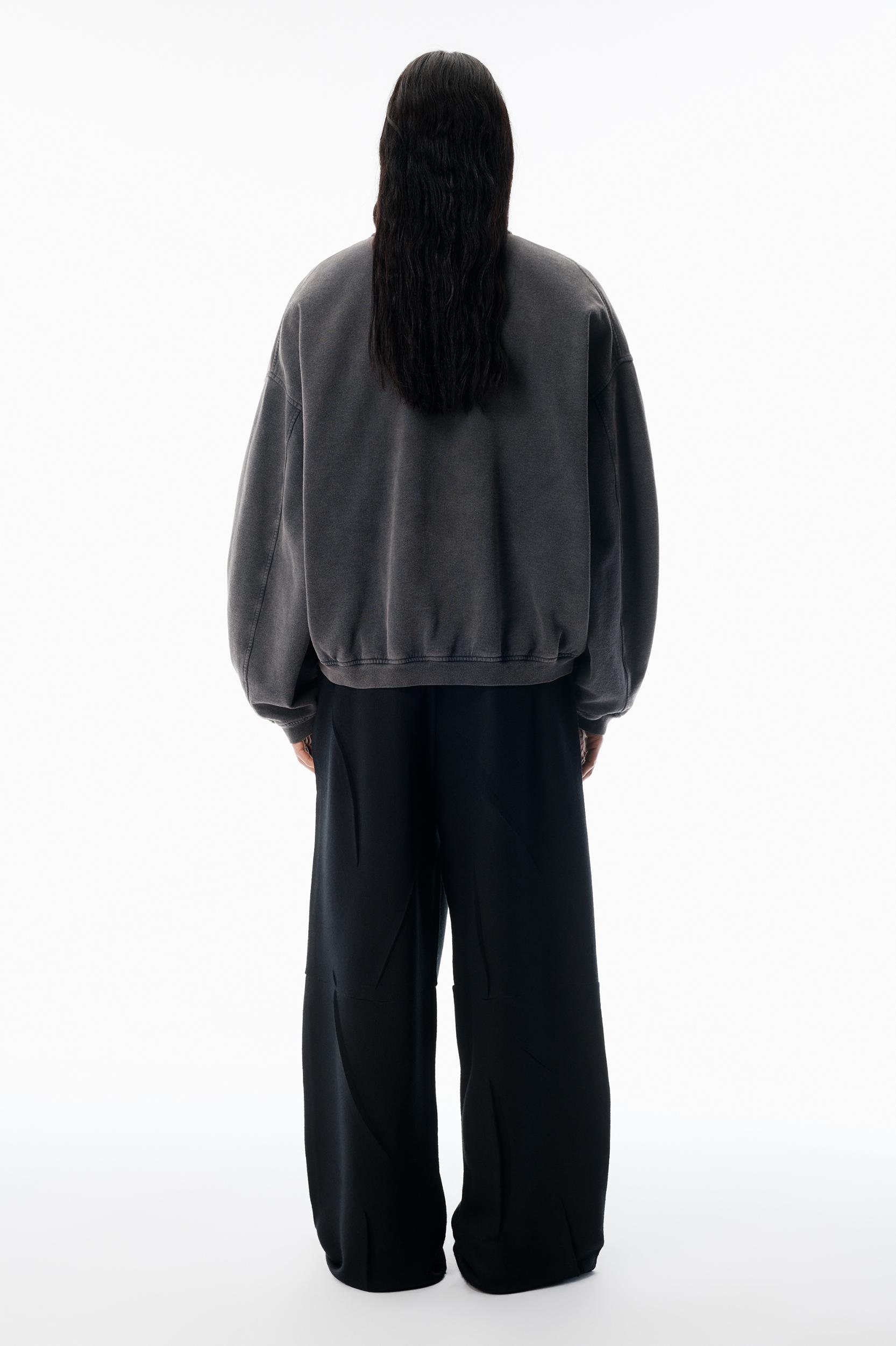 Grey Half-zip Sweatshirt Product Image