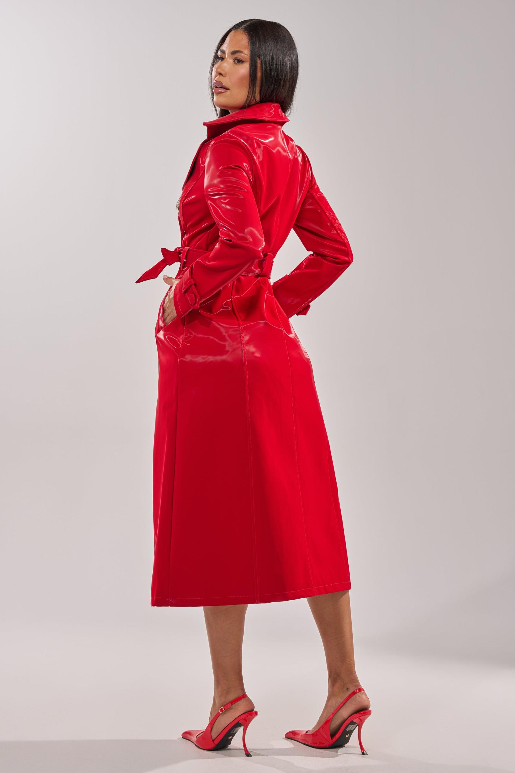 DOZEN ROSES LIQUID VELVET TRENCH Product Image