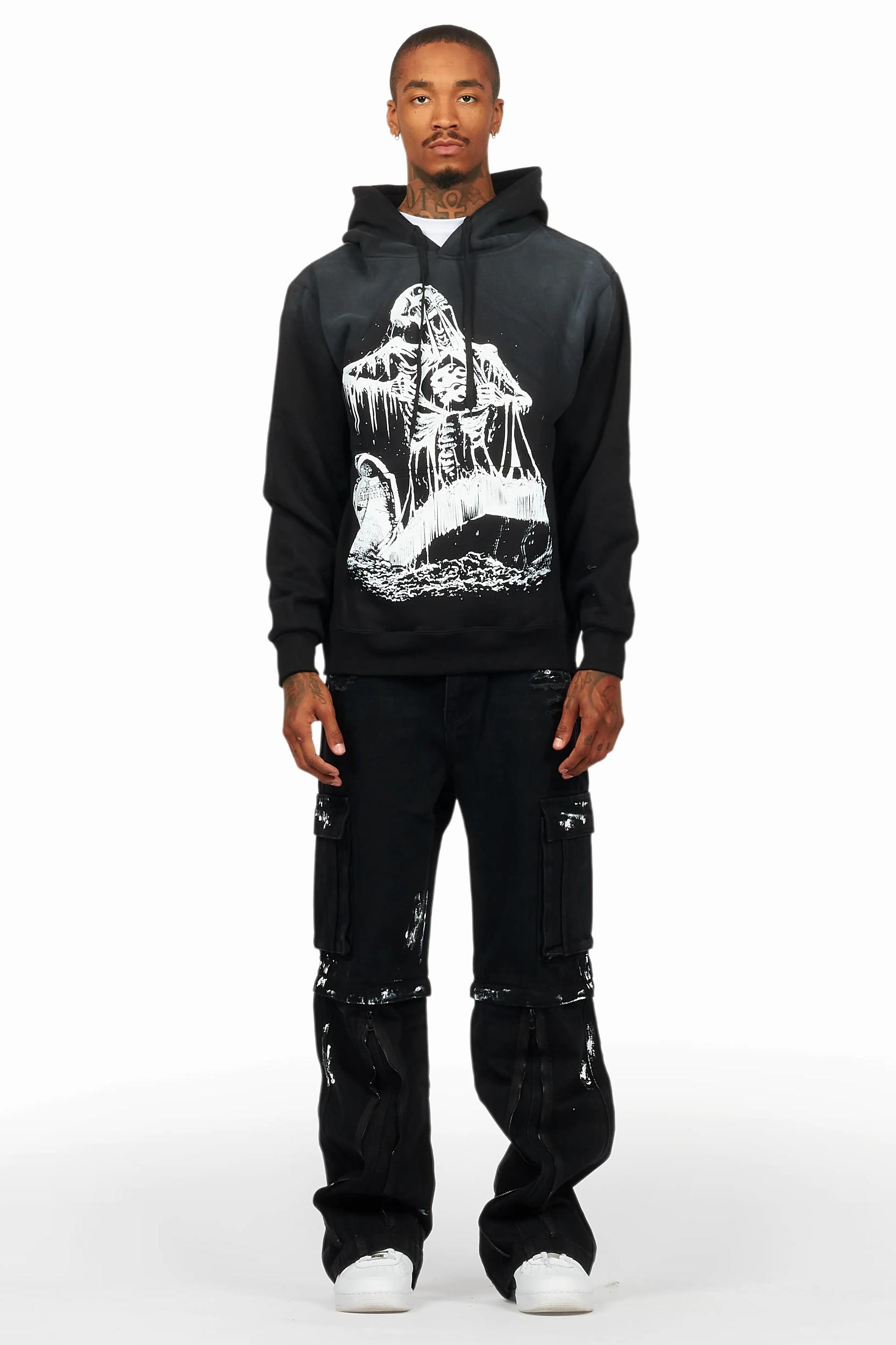 Brookwood Black Hoodie/Baggy Fit Jean Bundle Male Product Image