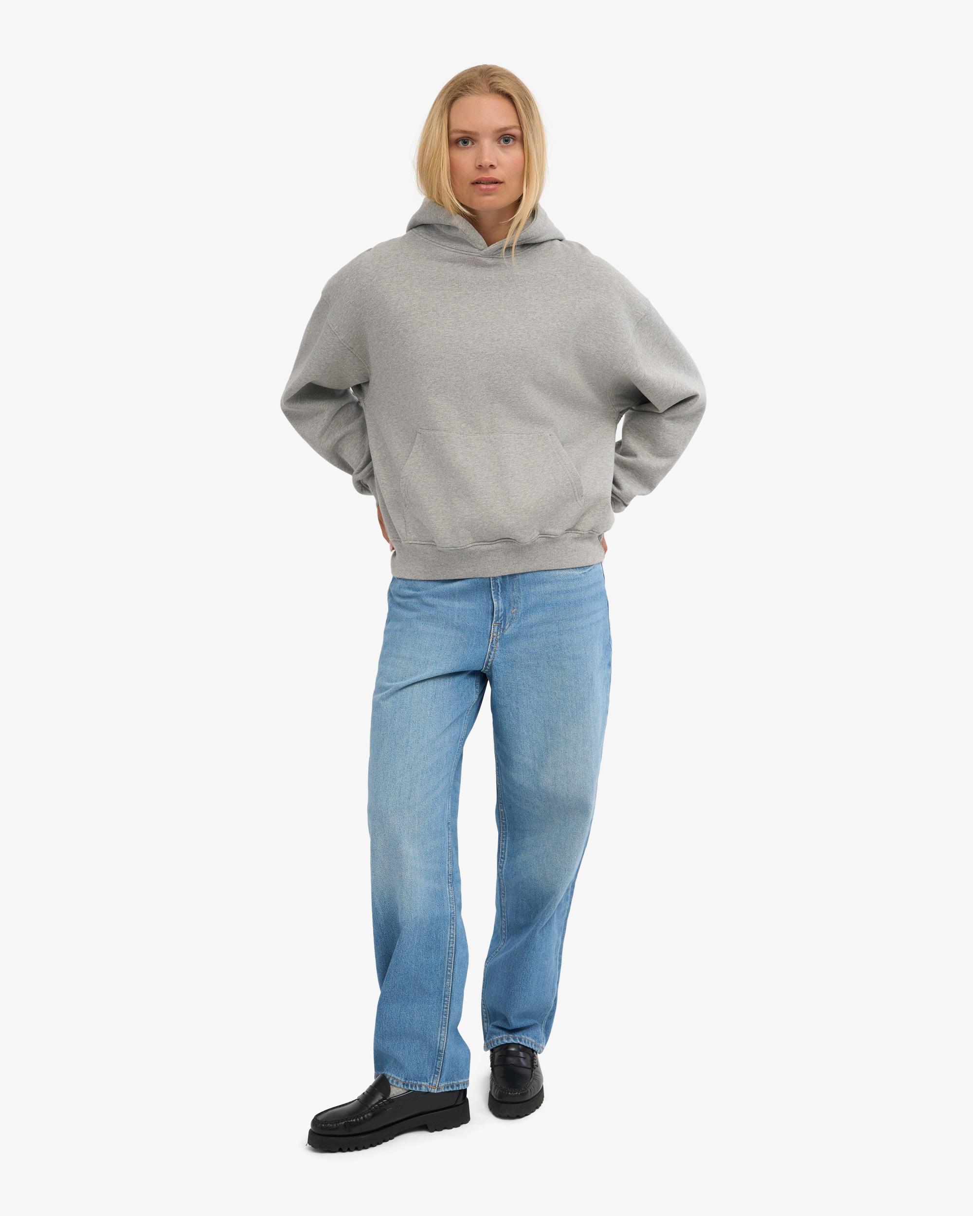 Organic Oversized Hood - Heather Grey Product Image