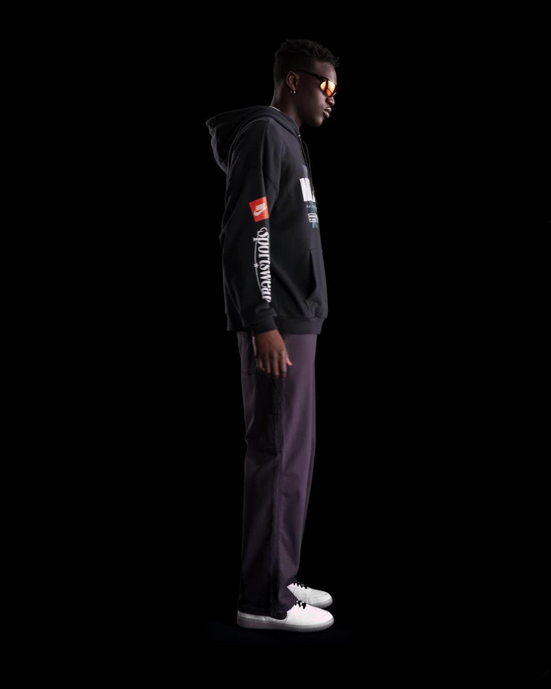 Nike Men's Club Oversized French Terry Pullover Hoodie Product Image