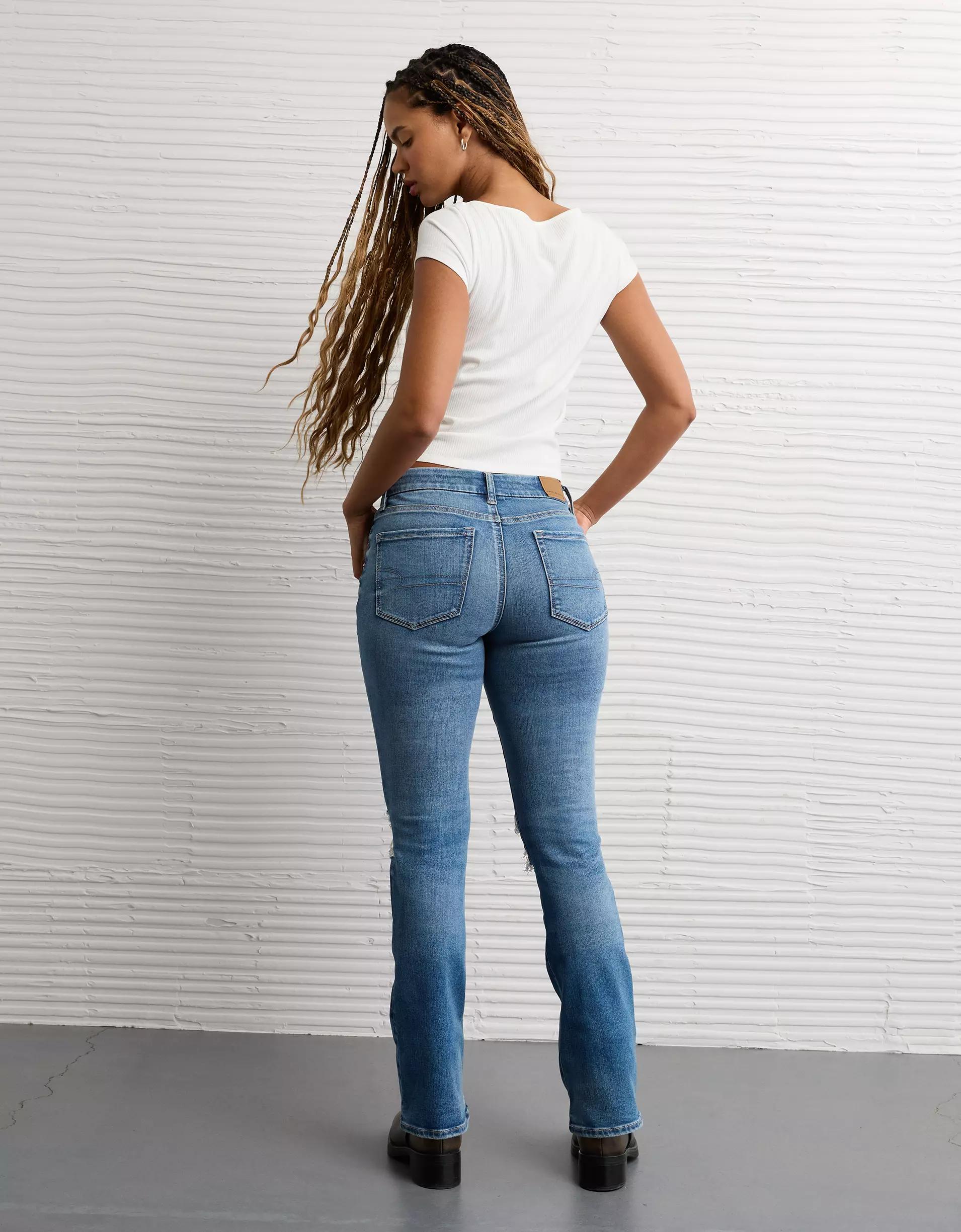 AE Next Level Curvy Ripped High-Waisted Skinny Kick Jean Product Image