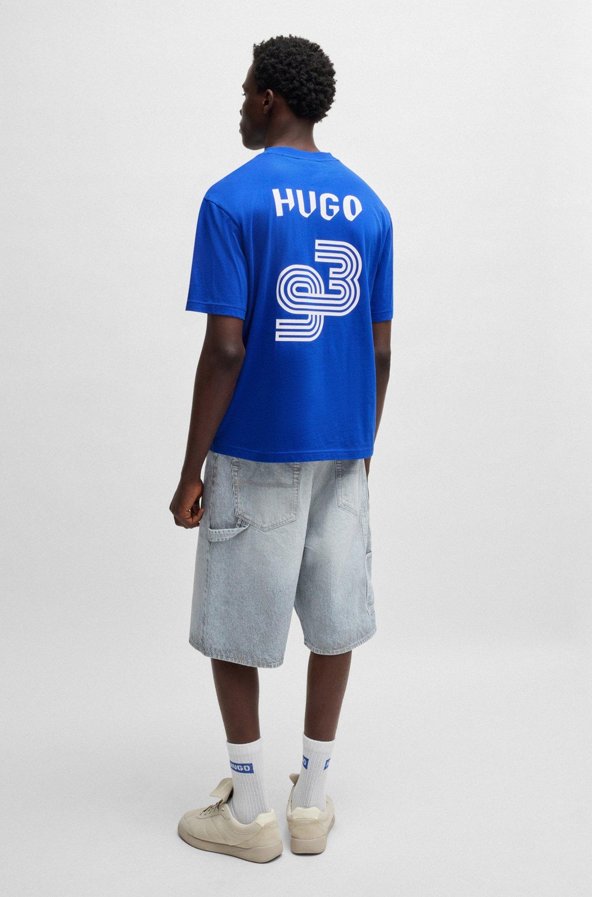 Cotton-jersey T-shirt with football-inspired prints Product Image