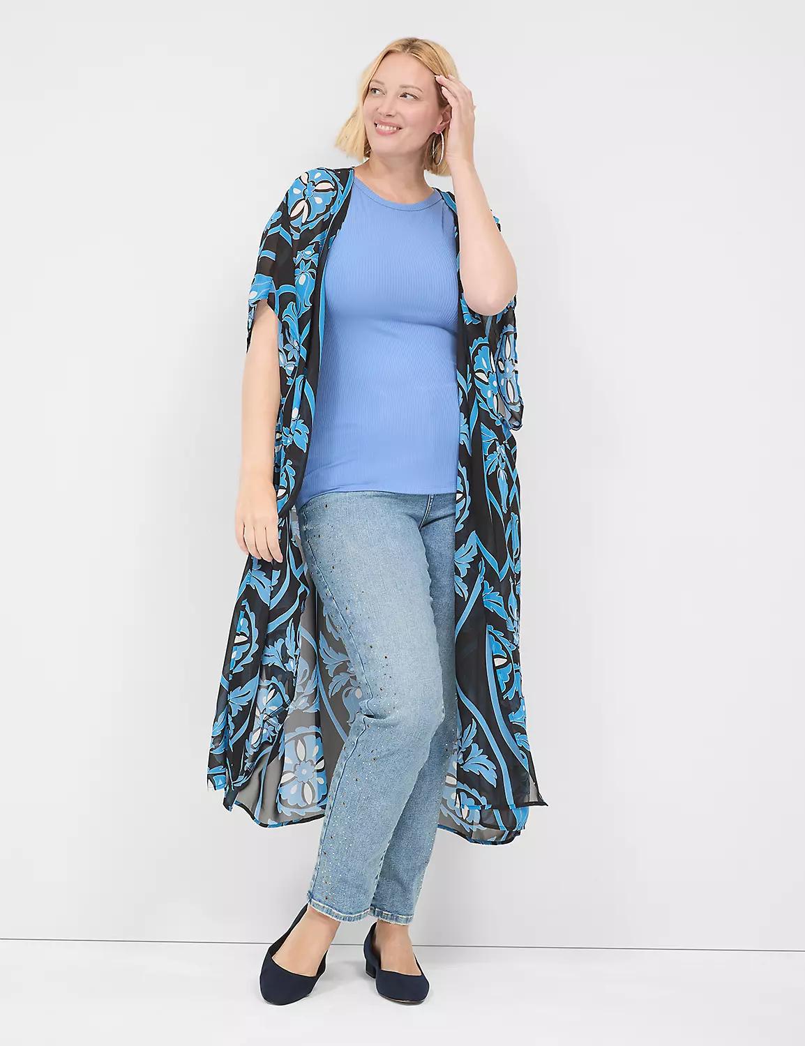 Signature Fit Straight Jean With Rhinestones Product Image