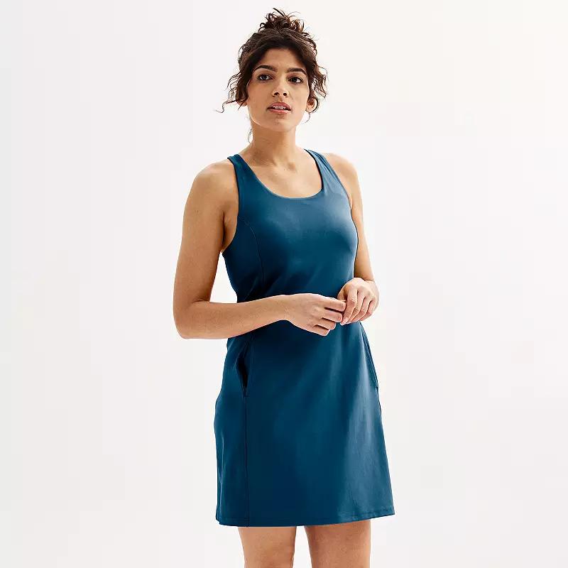 Women's Tek Gear® Ultrastretch Dress with Built-In Bra, Size: XS, Mineral Black Product Image