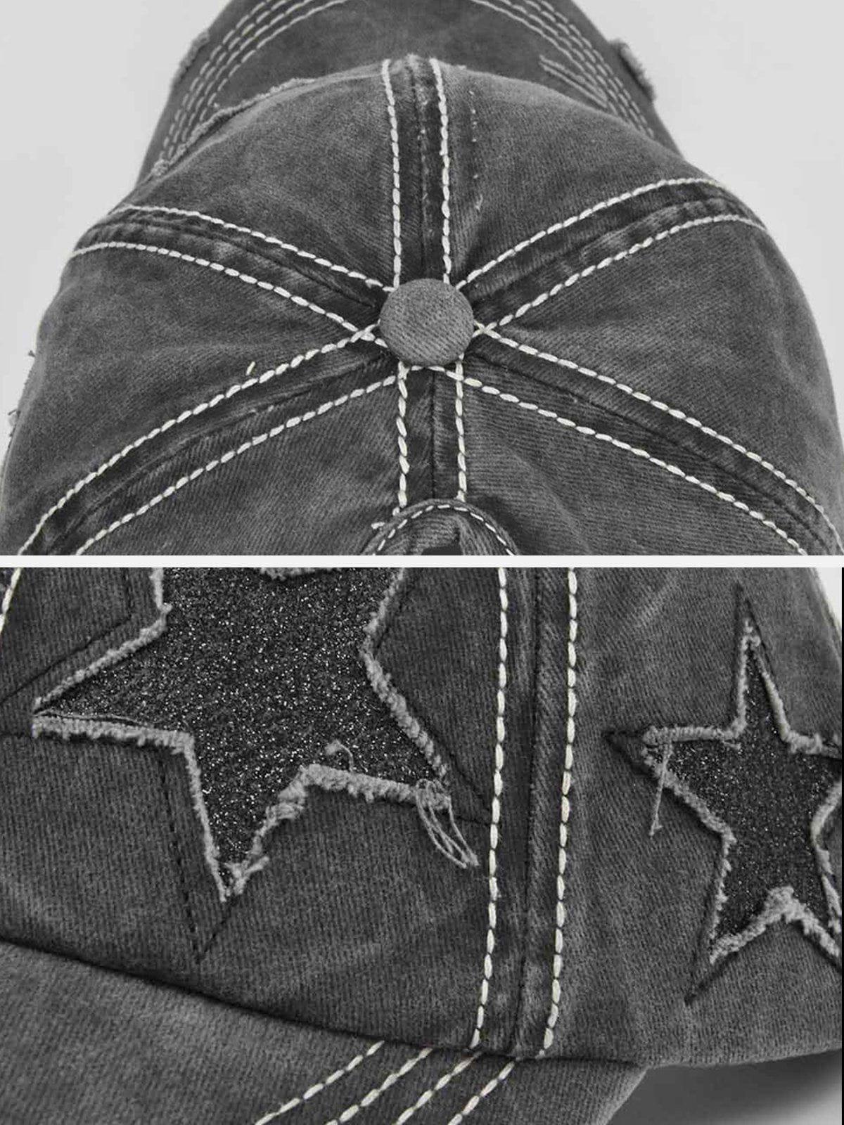 Distressed Star Washed Cap Product Image