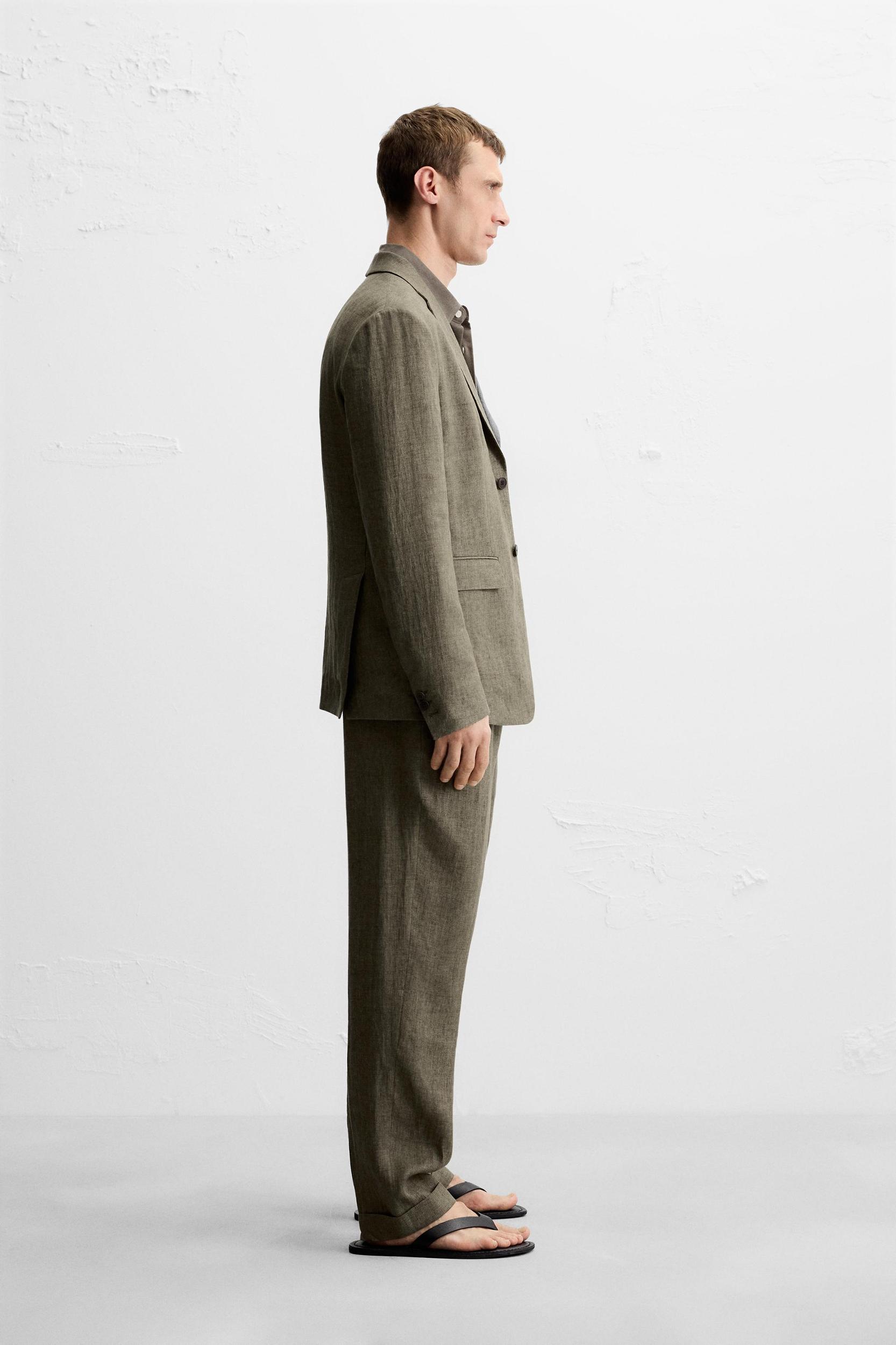 100% LINEN SUIT PANTS Product Image