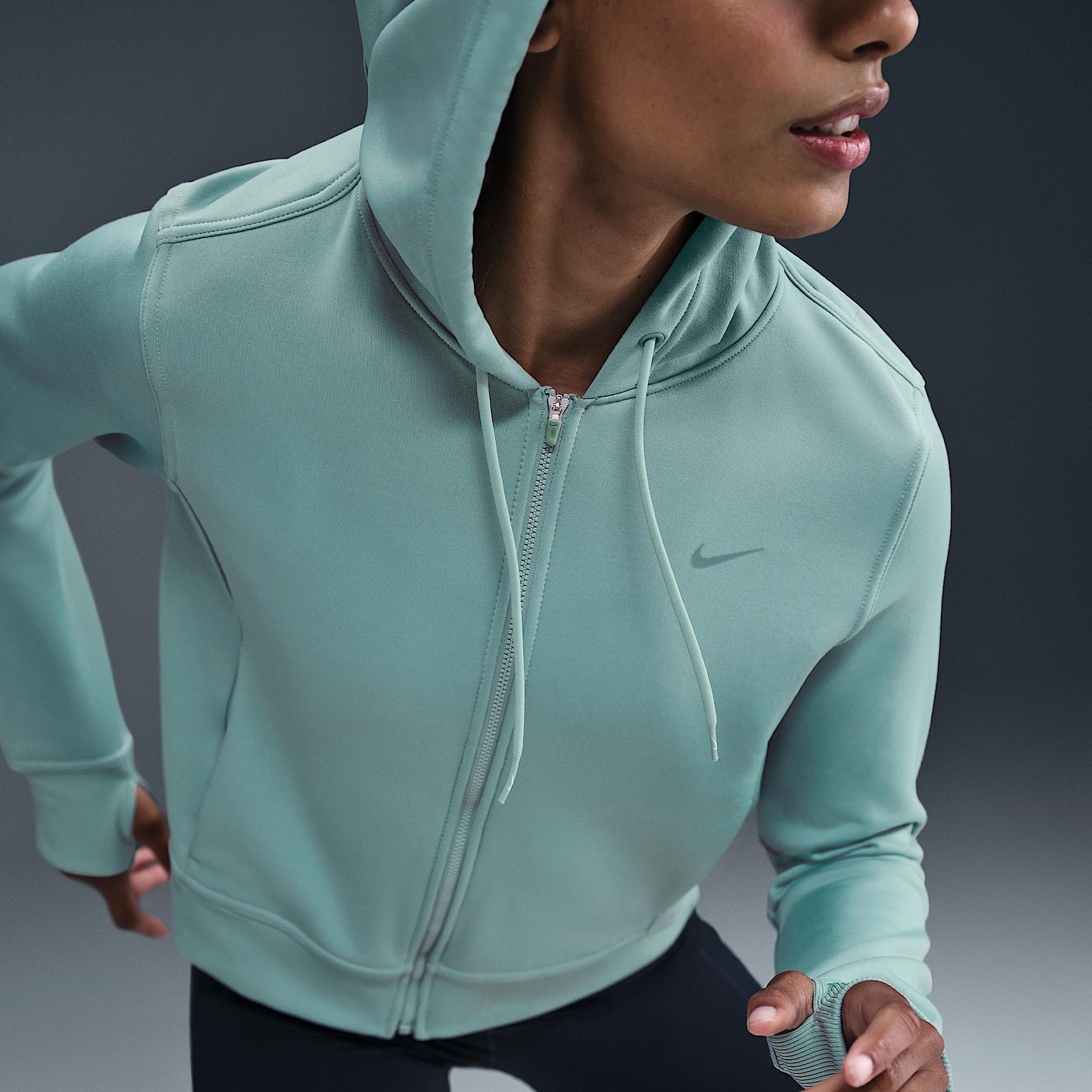 Nike Womens Therma-FIT One Full-Zip Hoodie | FB5216-017 Product Image