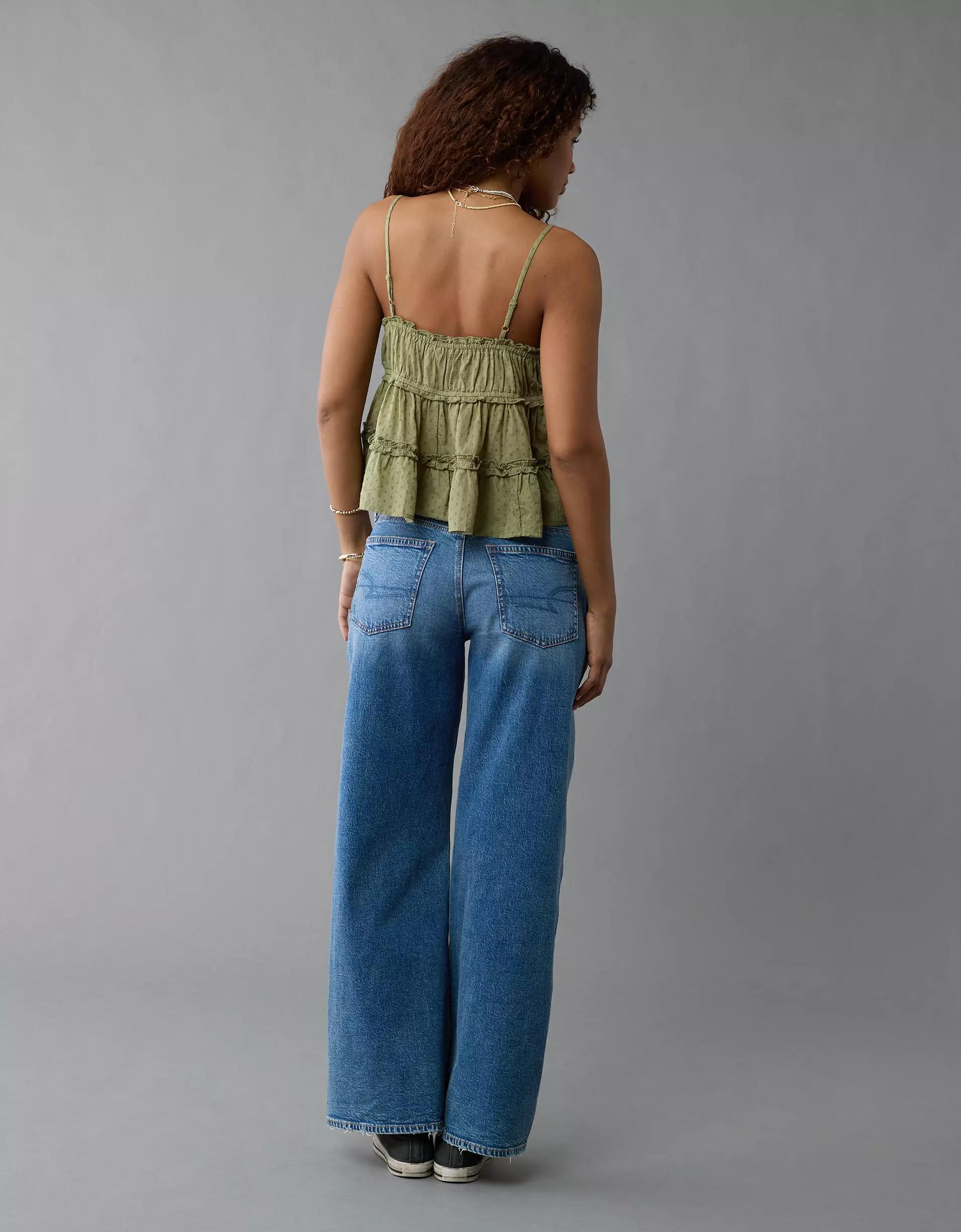 AE Ruffle Babydoll Tank Top Product Image