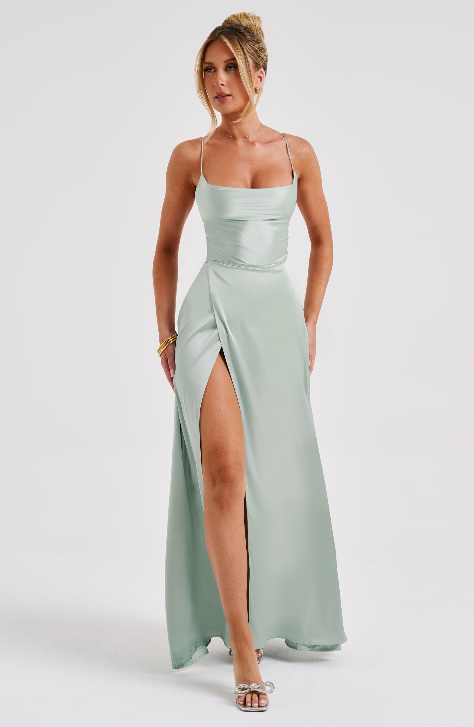 Bethany Maxi Dress - Sage Product Image