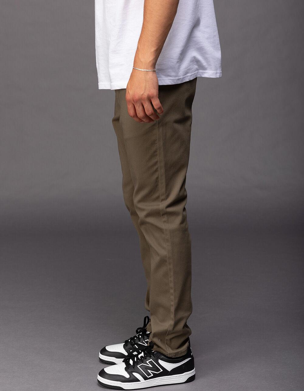 RSQ Mens Slim Taper Chino Pants - ARMY Product Image