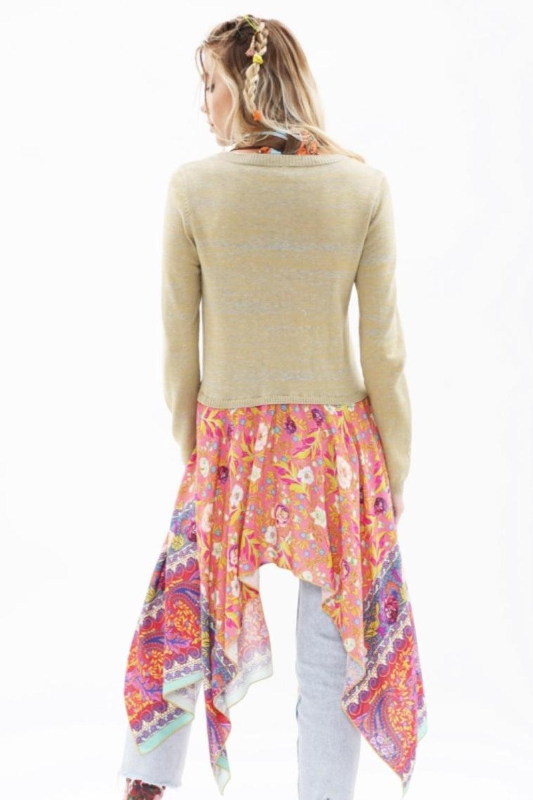 Floral Zip Cardigan Product Image