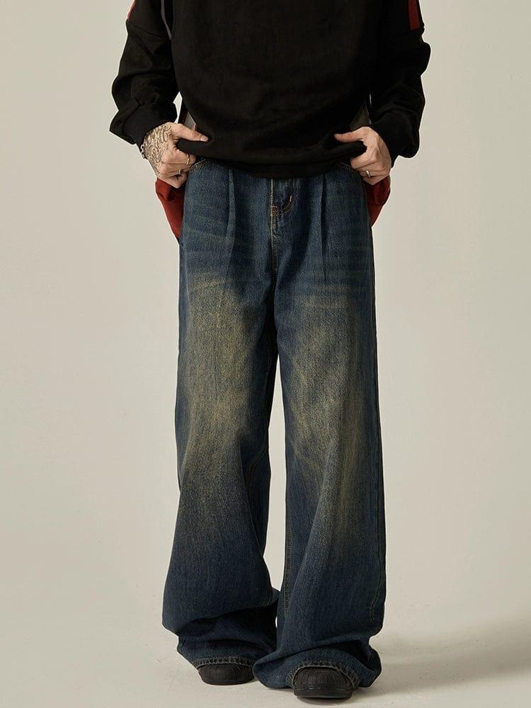 RT No. 11170 BAGGY WIDE STRAIGHT DENIM JEANS Product Image