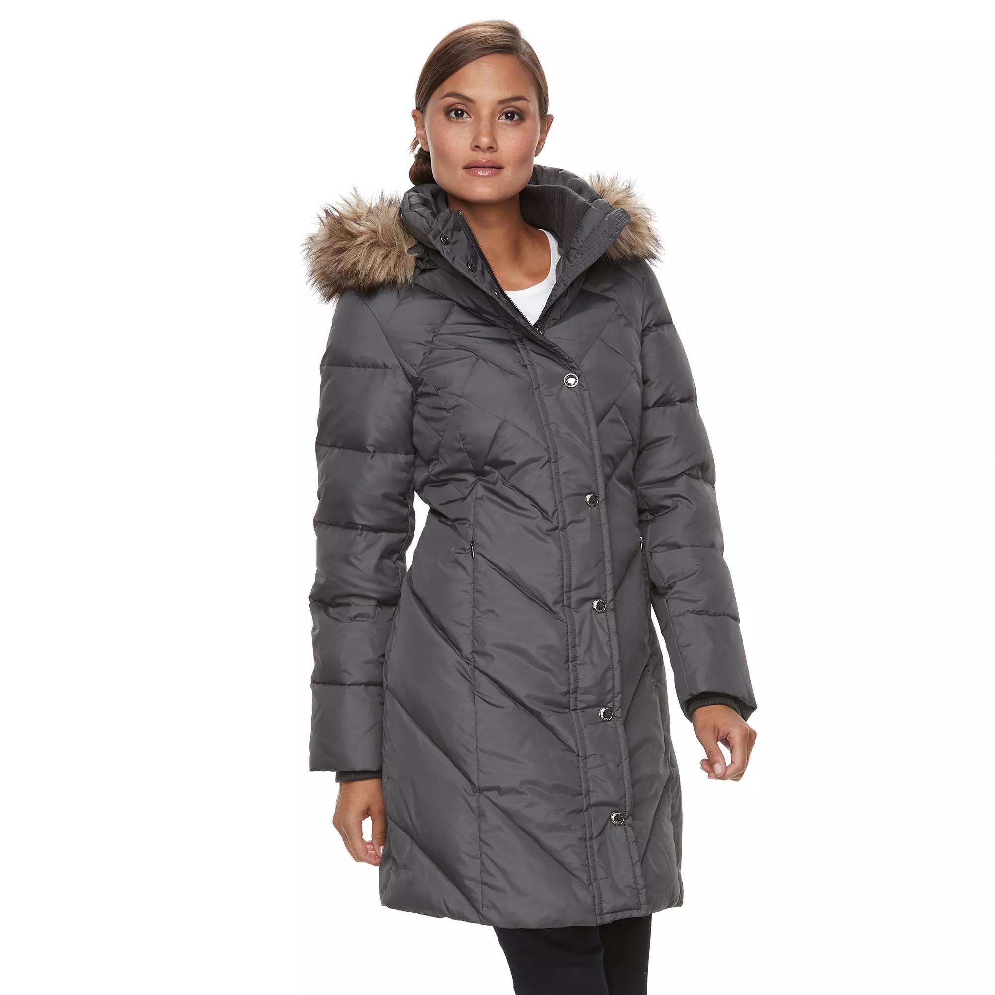 Women's TOWER by London Fog Faux-Fur Hood Down-Fill Coat,  Product Image