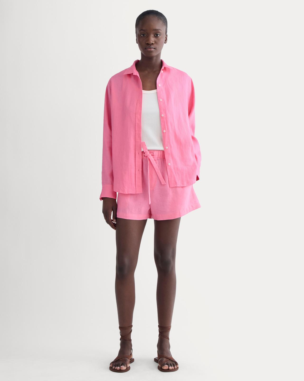 Womens Drawstring Boxer Short in Linen by Everlane Product Image