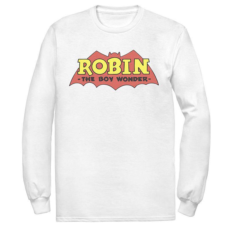 Men's DC Comics Robin The Boy Wonder Classic Logo Tee, Size: XL, Athletic Grey Product Image