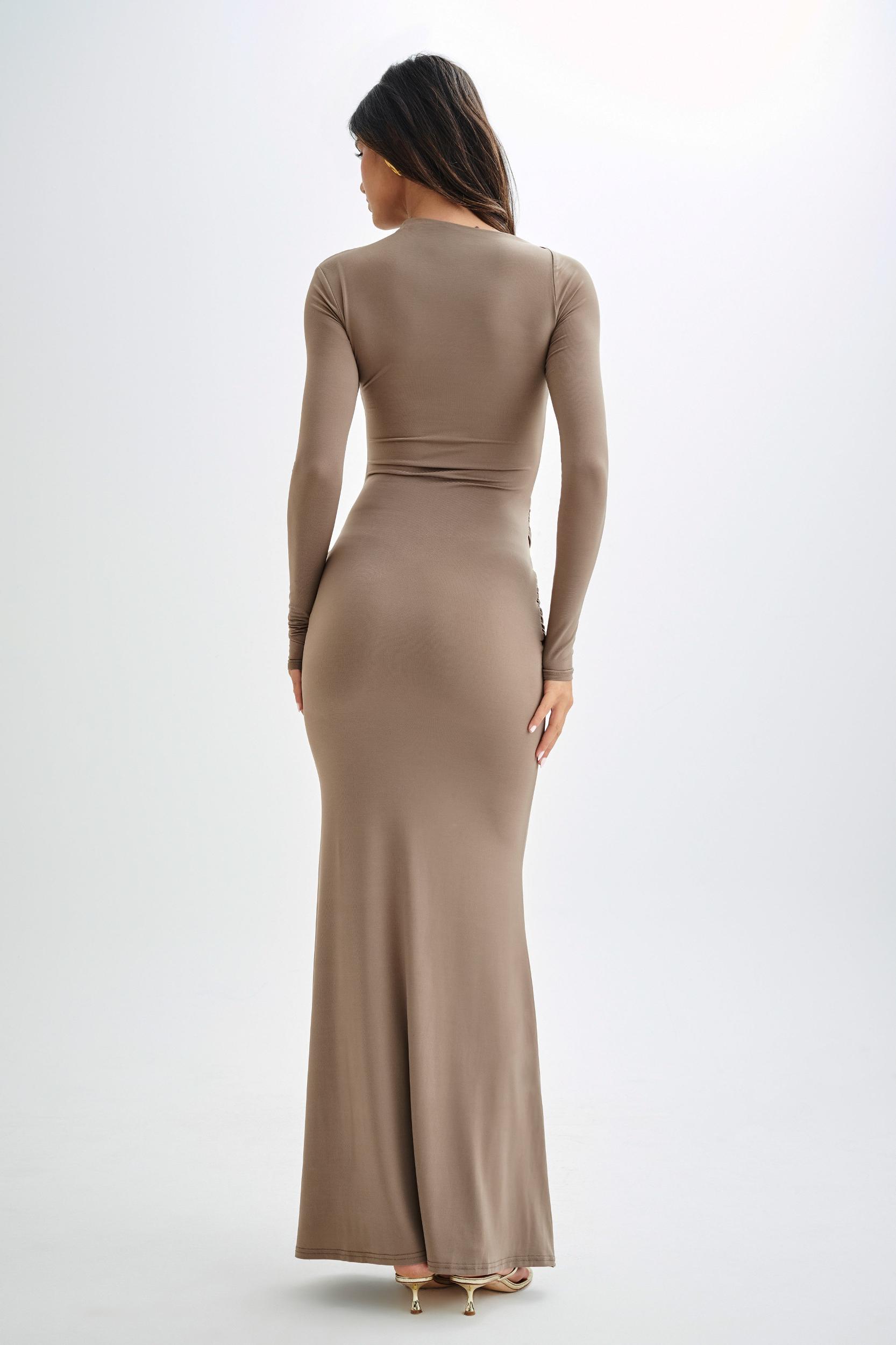 Halcyon Long Sleeve Slinky Maxi Dress - Coco Product Image