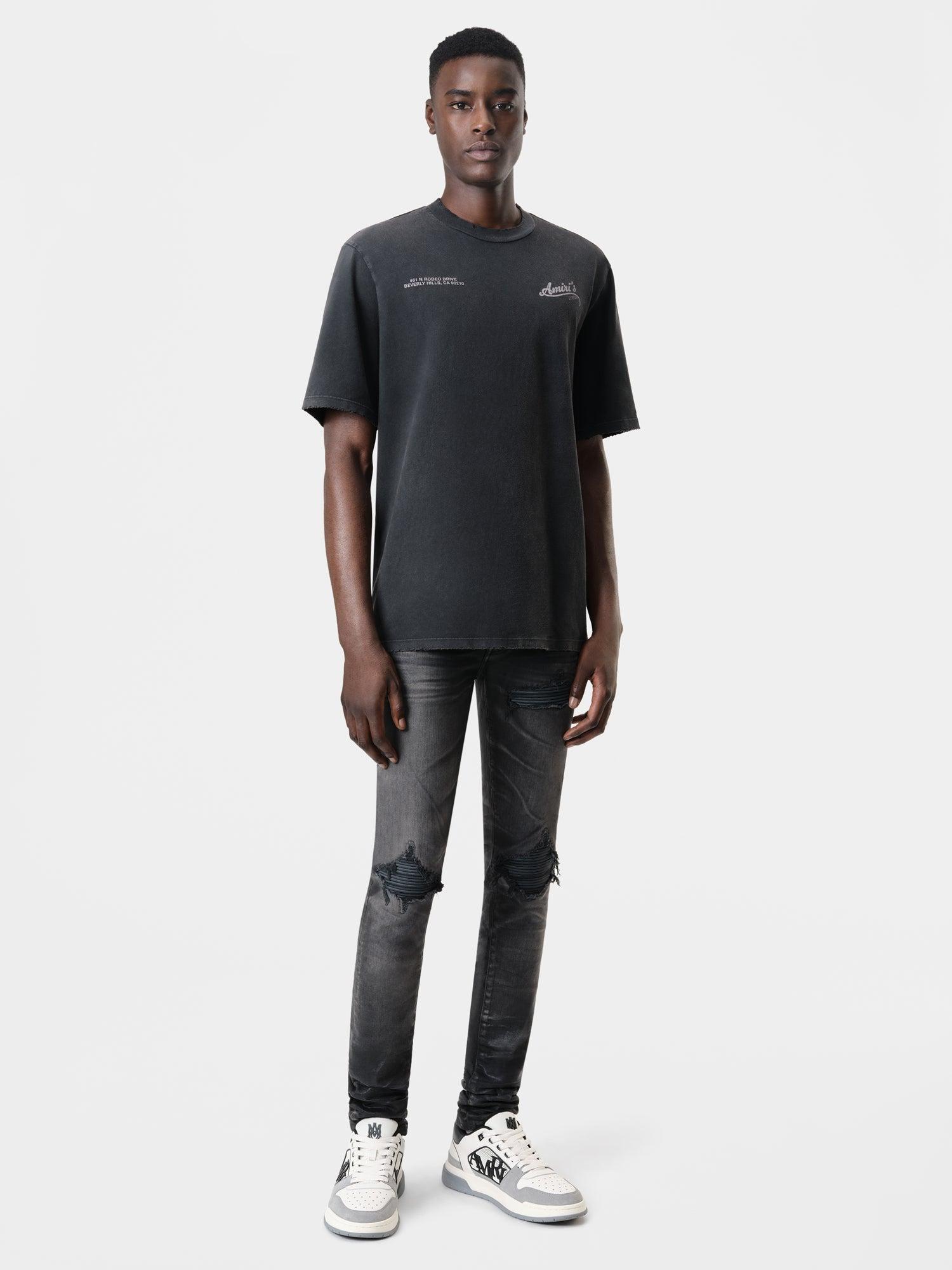 WAXED TONAL MX1 JEAN - Waxed Faded Black Male Product Image