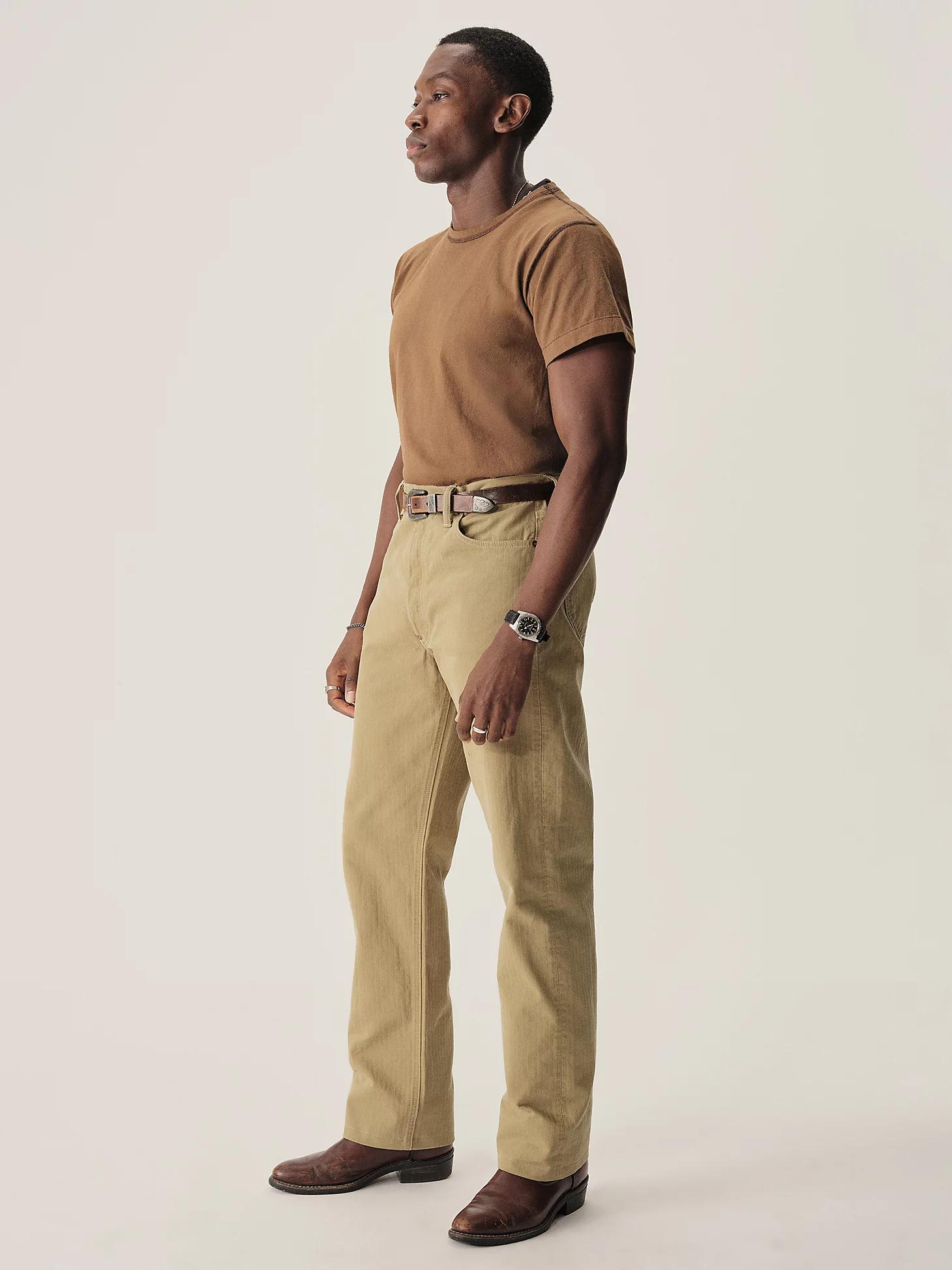 Men's Lee® x Buck Mason Herringbone Twill 101B Jean | Men's Jeans | Lee® Product Image